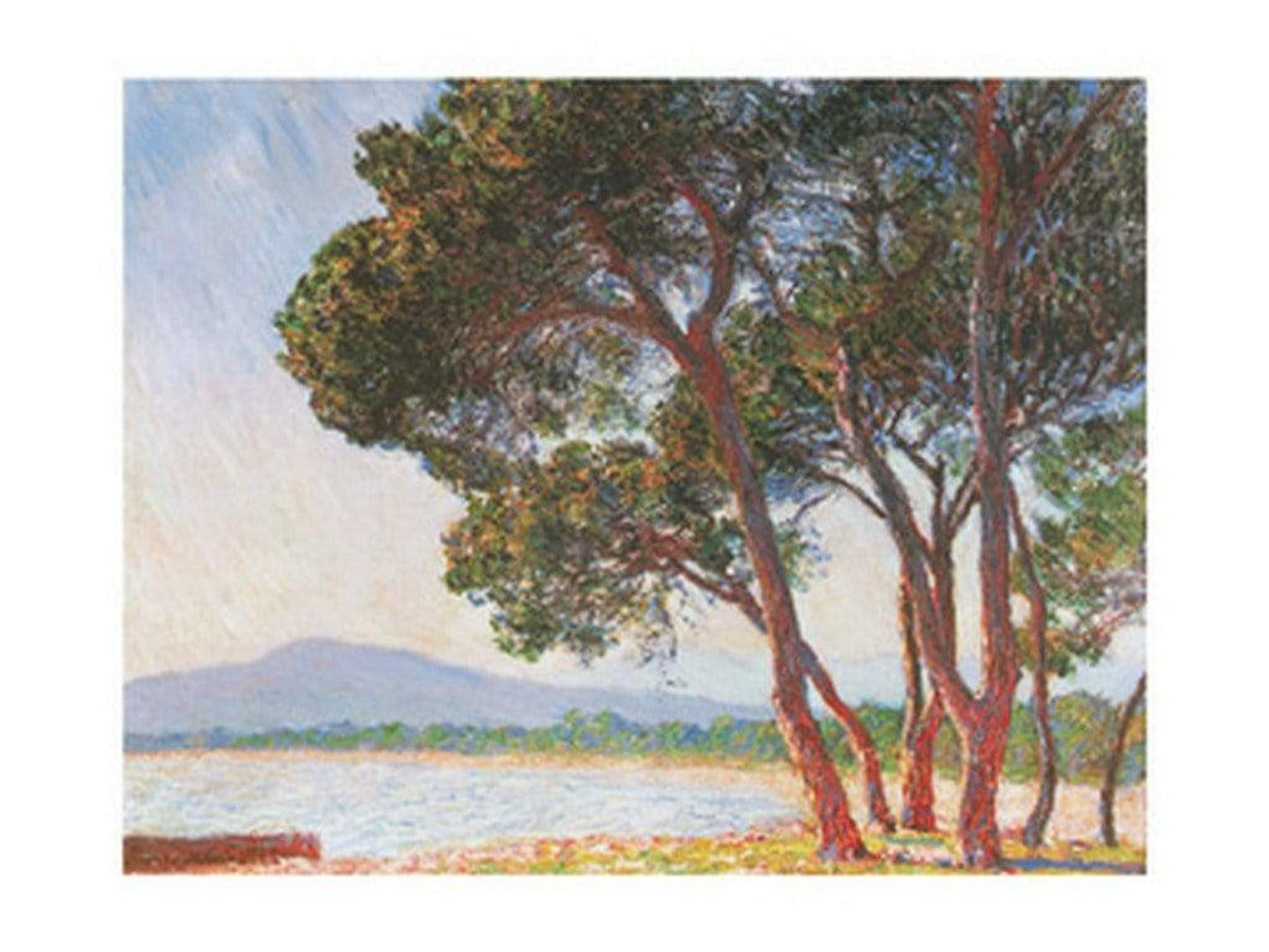 Art Print Claude Monet - La plage de Juan-Les-Pins 80x60cm