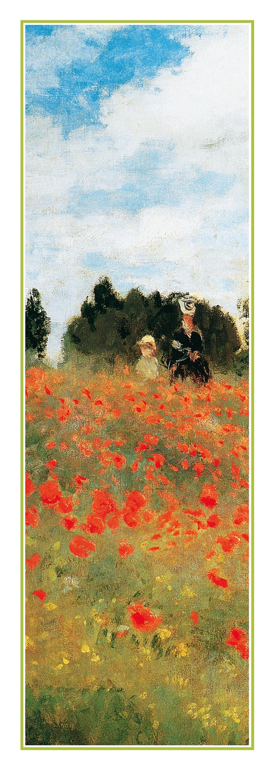 Art Print Claude Monet - Field of Poppies 25x70cm