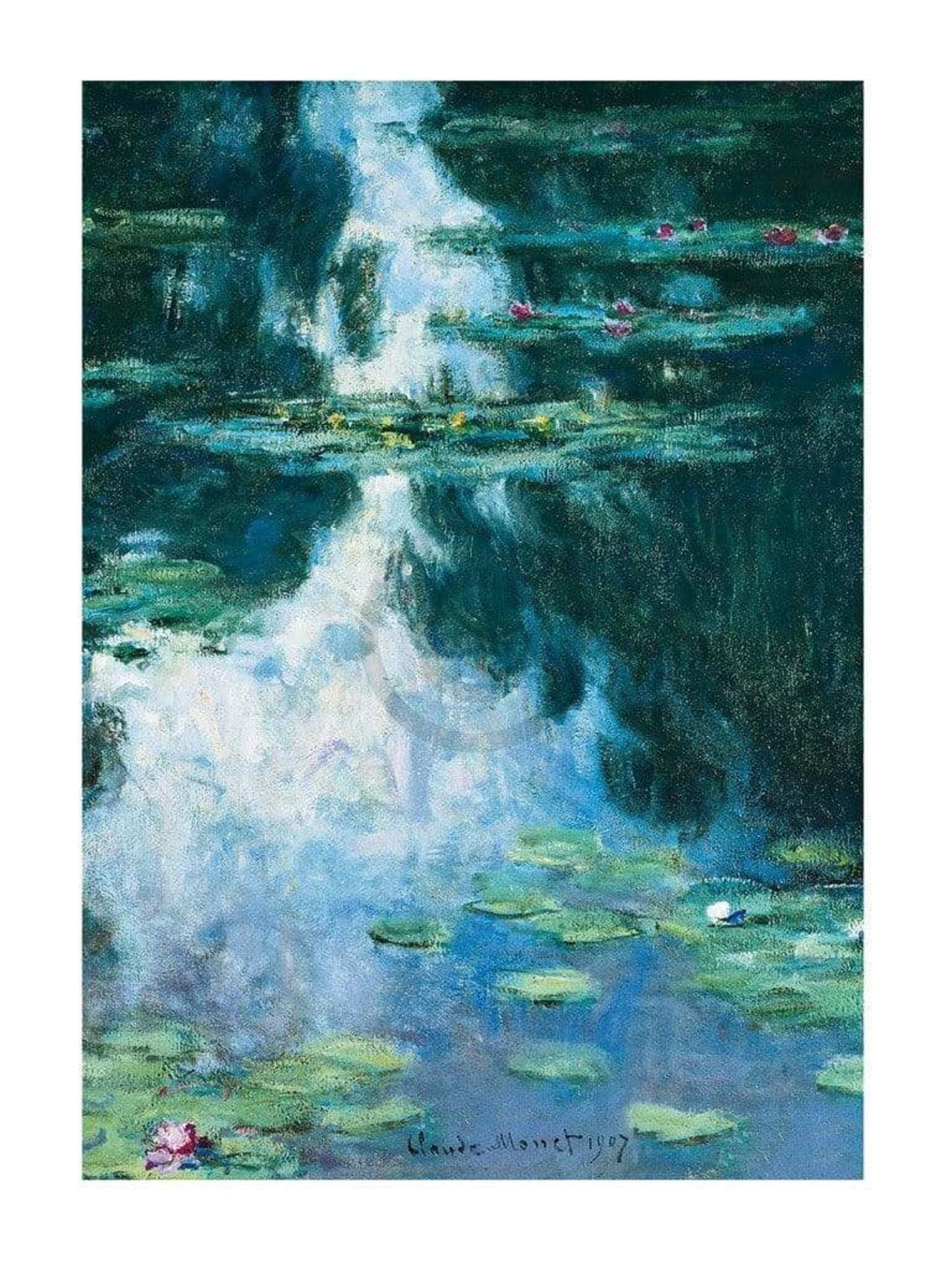 Art Print Claude Monet - Water Lilies 60x80cm