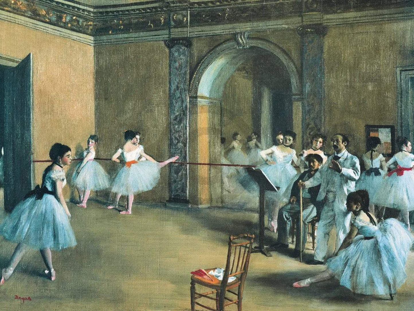 Art Print Edgar Degas - The Dance Foyer at the Opera 80x60cm