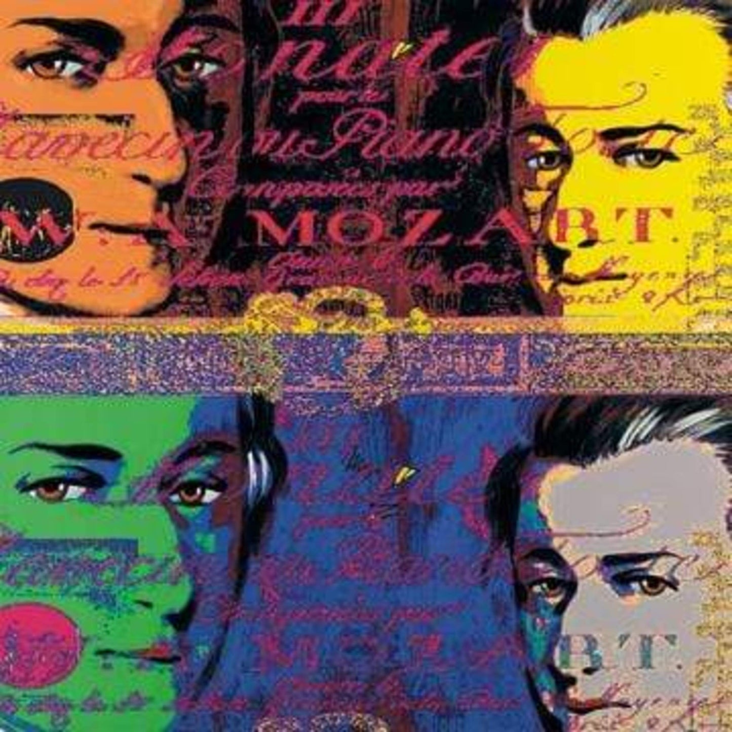 Art Print Günter Edlinger - Mozart 1 80x80cm