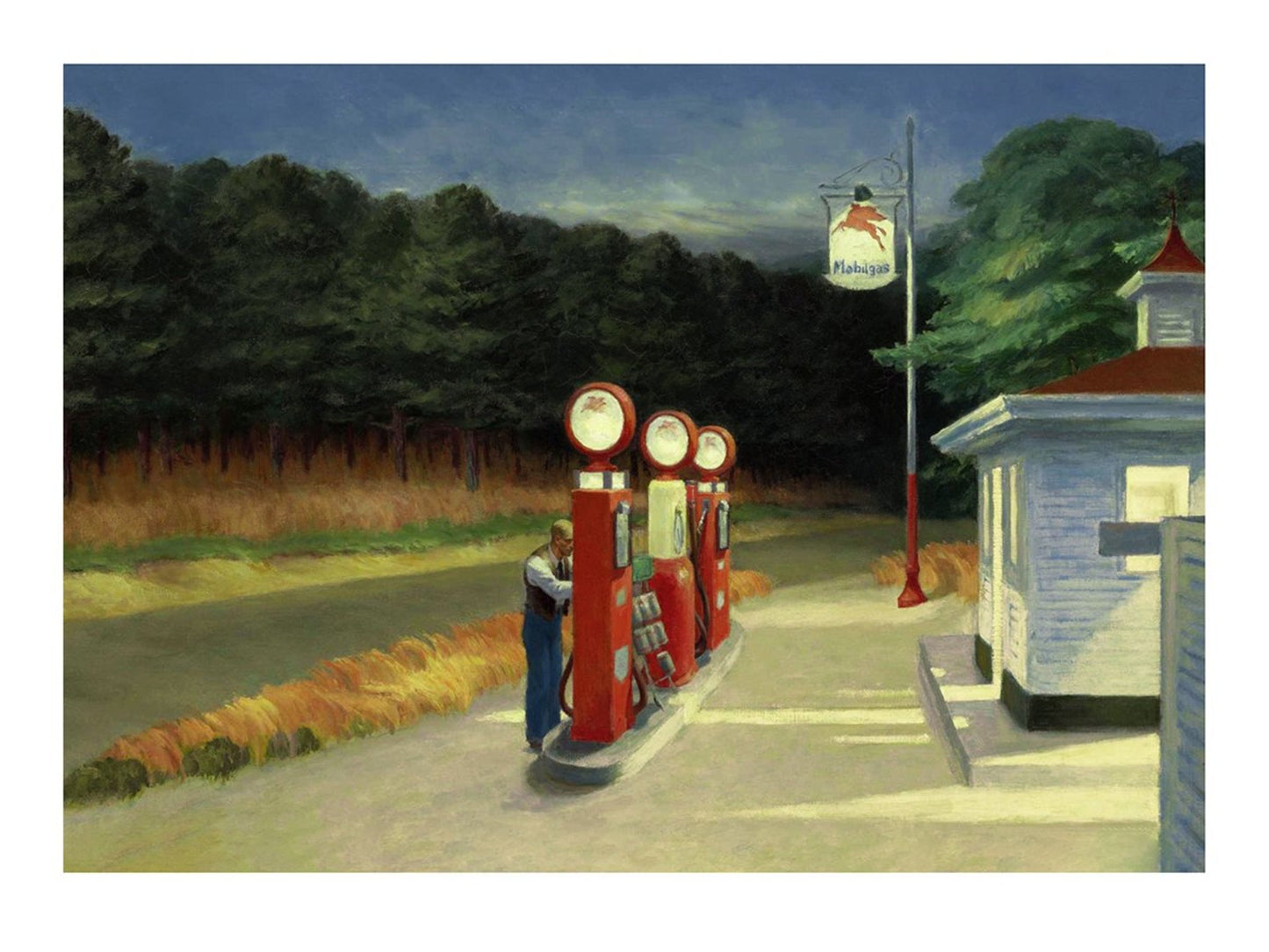 Art Print Edward Hopper Gas 40x30cm
