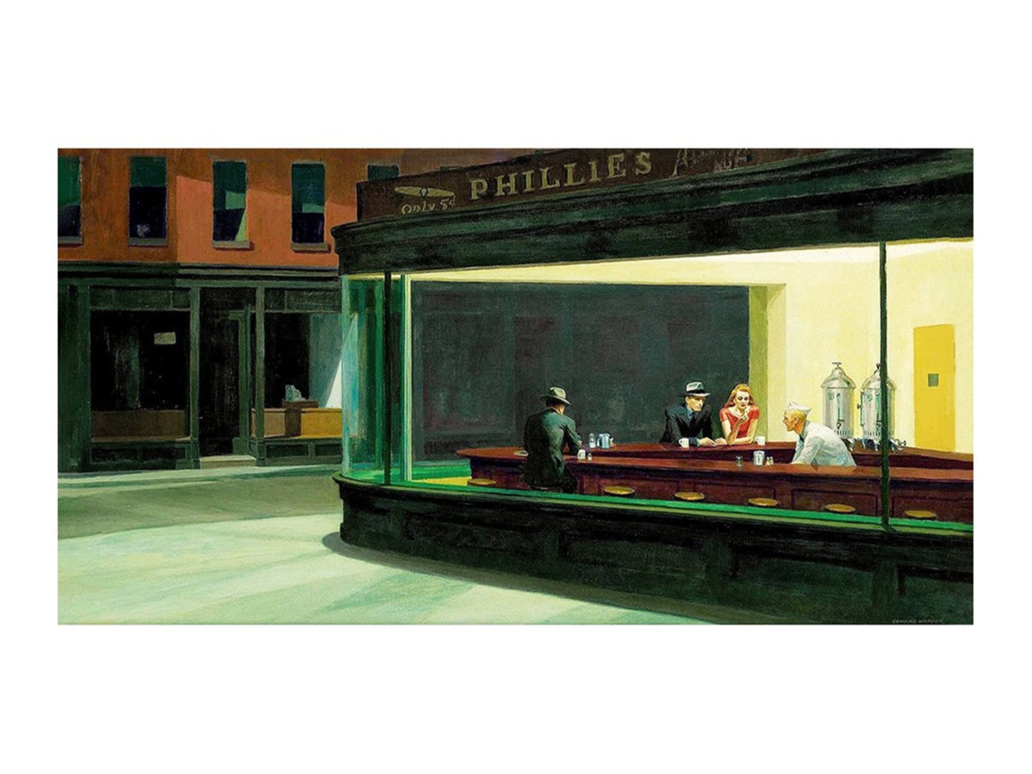 Art Print Edward Hopper Nighthawks 40x30cm