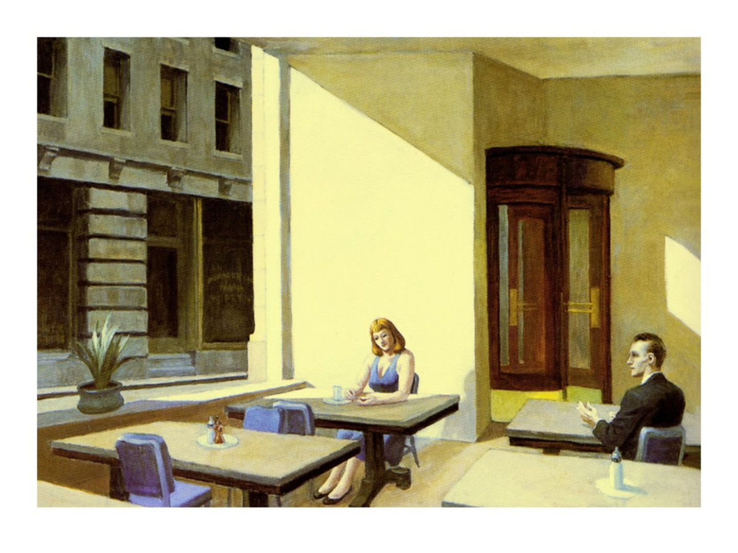 Art Print Edward Hopper Sunlight in a Cafeteria 40x30cm