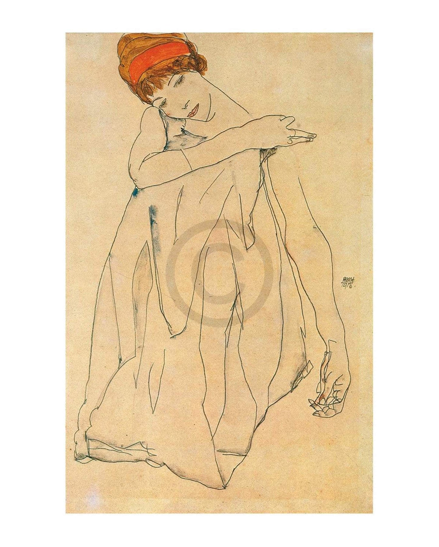 Art Print Egon Schiele - Die Tänzerin 40x50cm