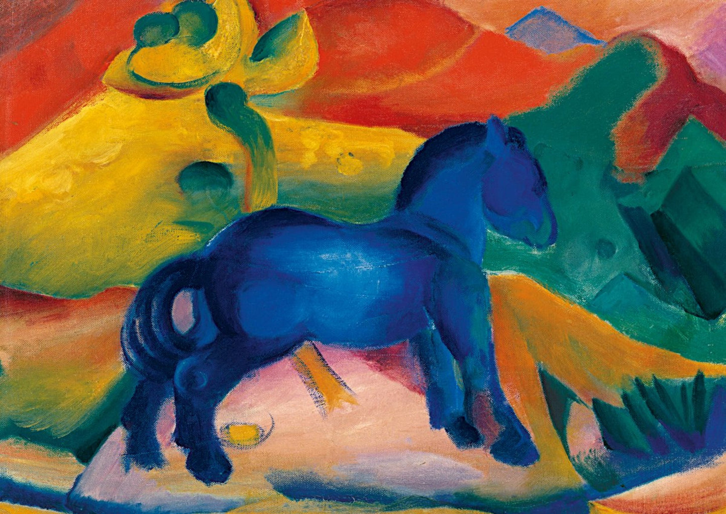 Art Print Franz Marc Blaues Pferdchen 30x21cm