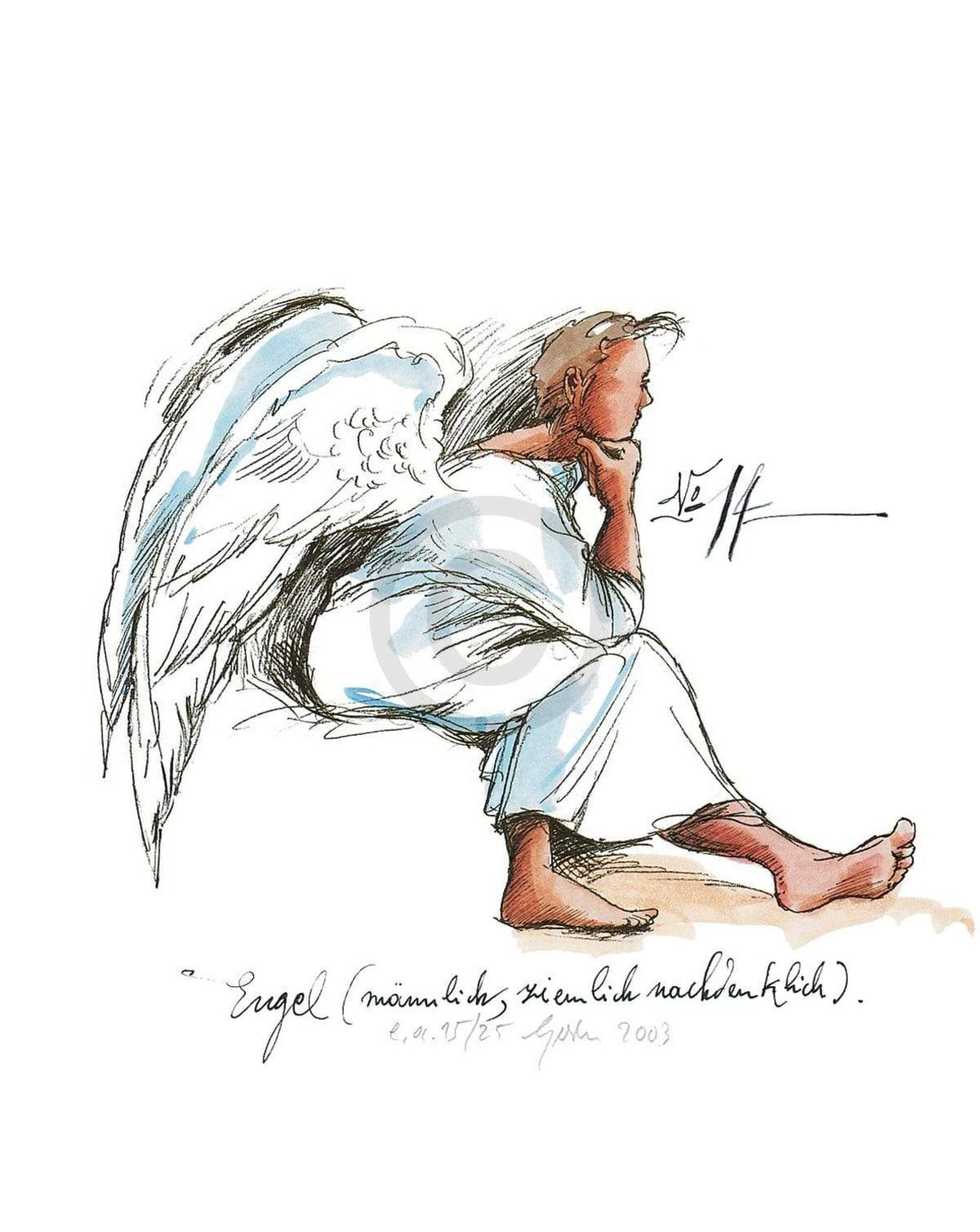 Art Print Sabine Gerke - Engel Nr. 14 24x30cm