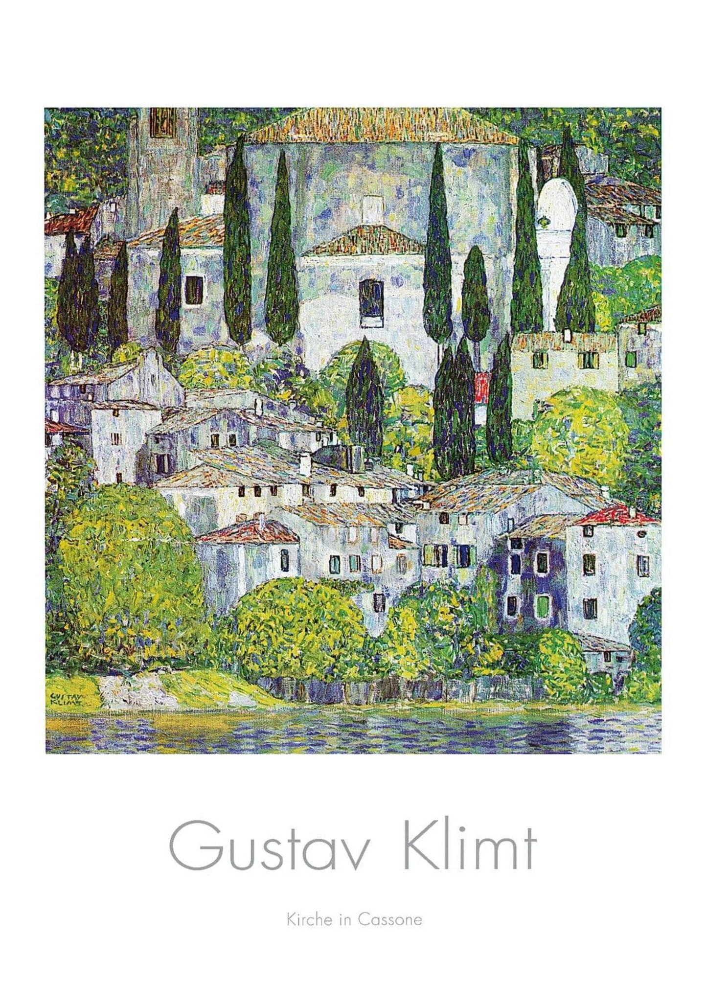 Art Print Gustav Klimt - Kirche in Cassone 70x100cm