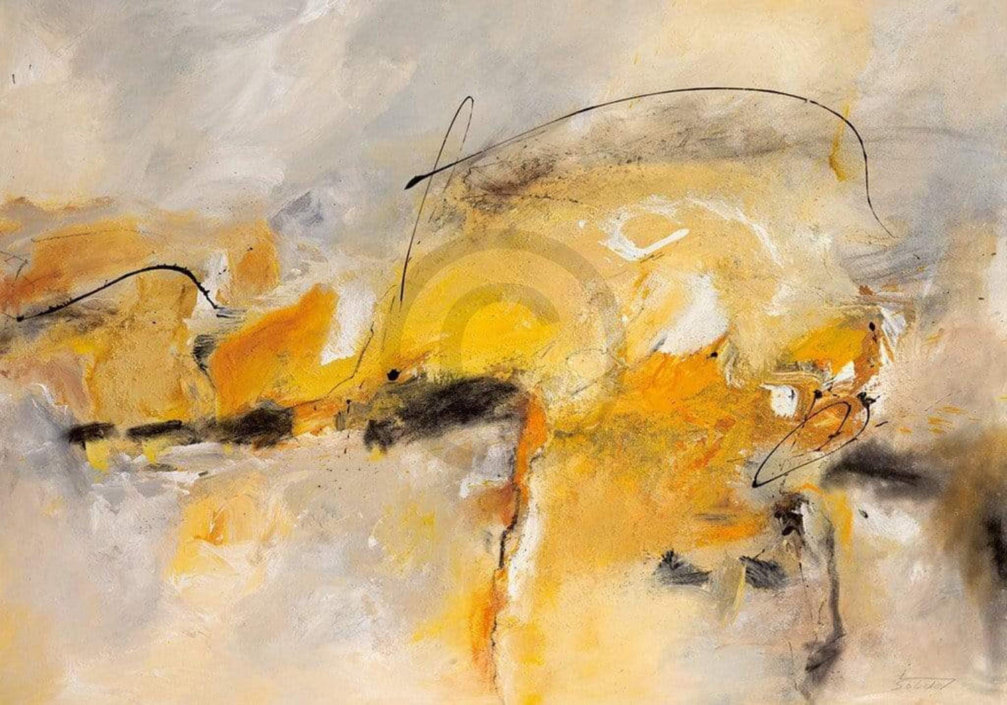 Art Print Isolde Folger - Giallo II 100x70cm