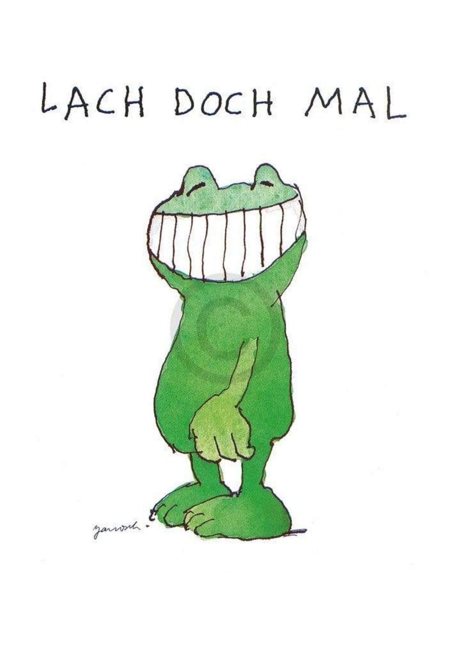 Art Print Janosch - Lach doch mal 48x58cm