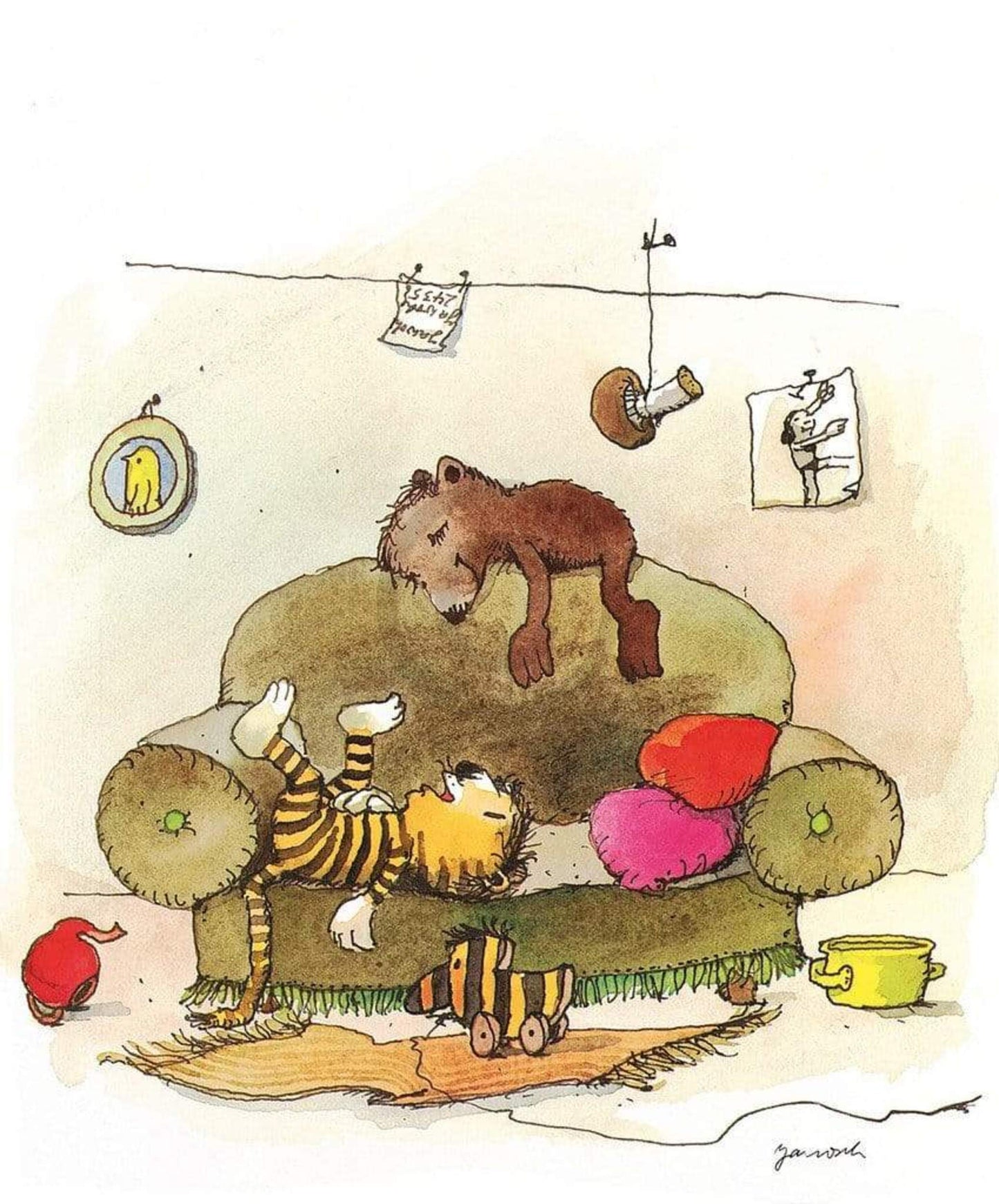 Art Print Janosch - Mittagsruhe 48x58cm