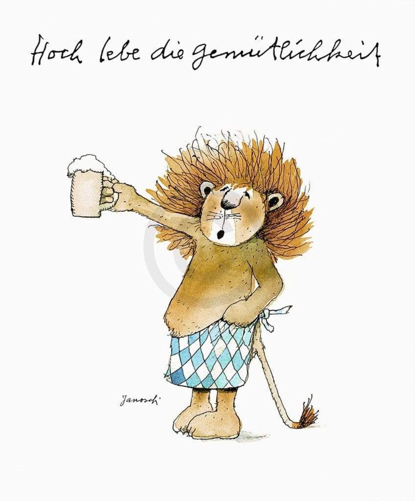 Art Print Janosch - Gemütlichkeit 48x58cm