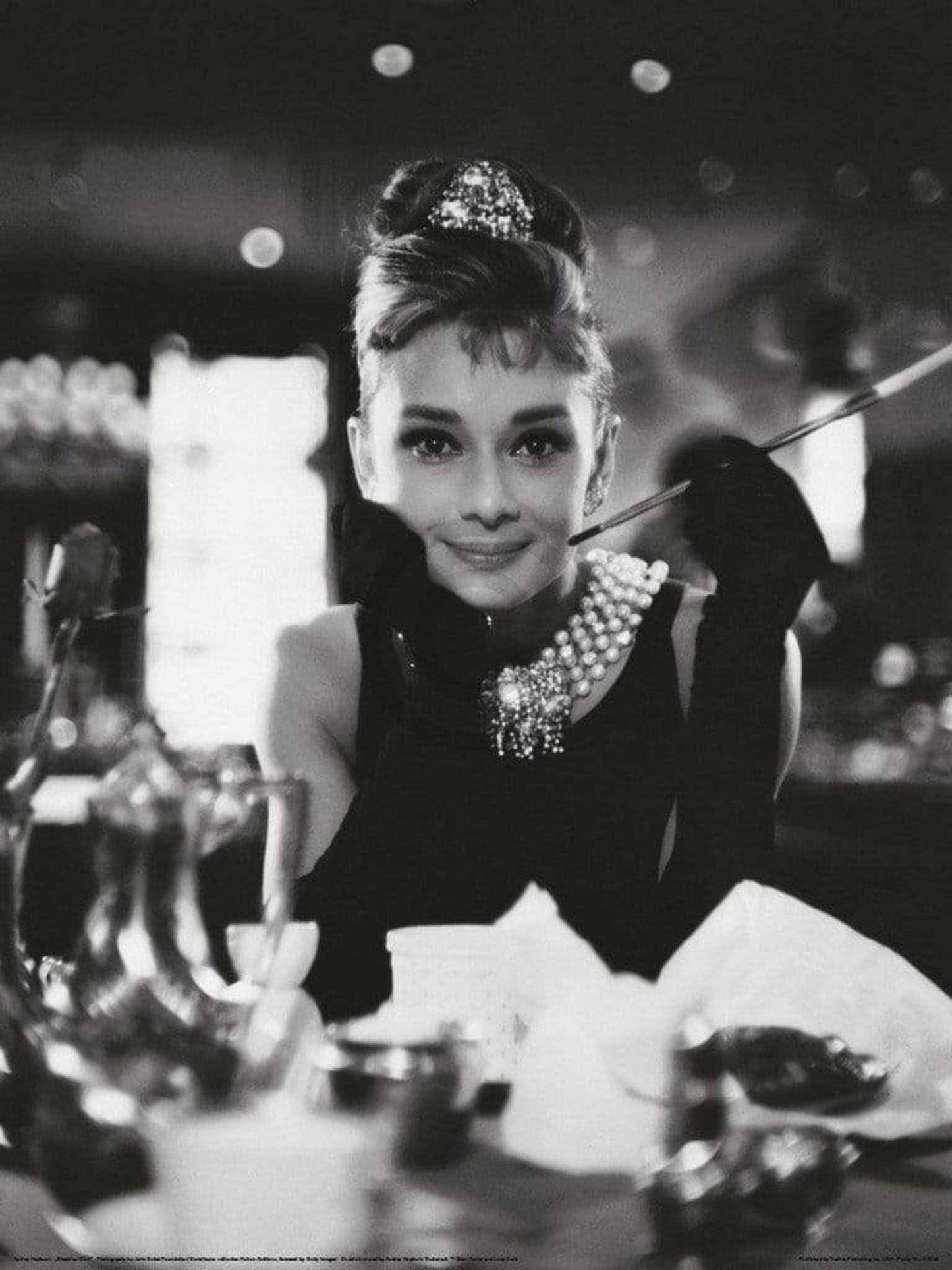 Art Print John Kobal Found - Audrey Heburn Breakfast Dish 60x80cm