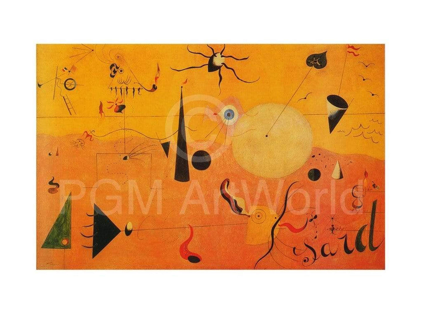 Art Print Joan Miro - Paysage Catalan 80x60cm