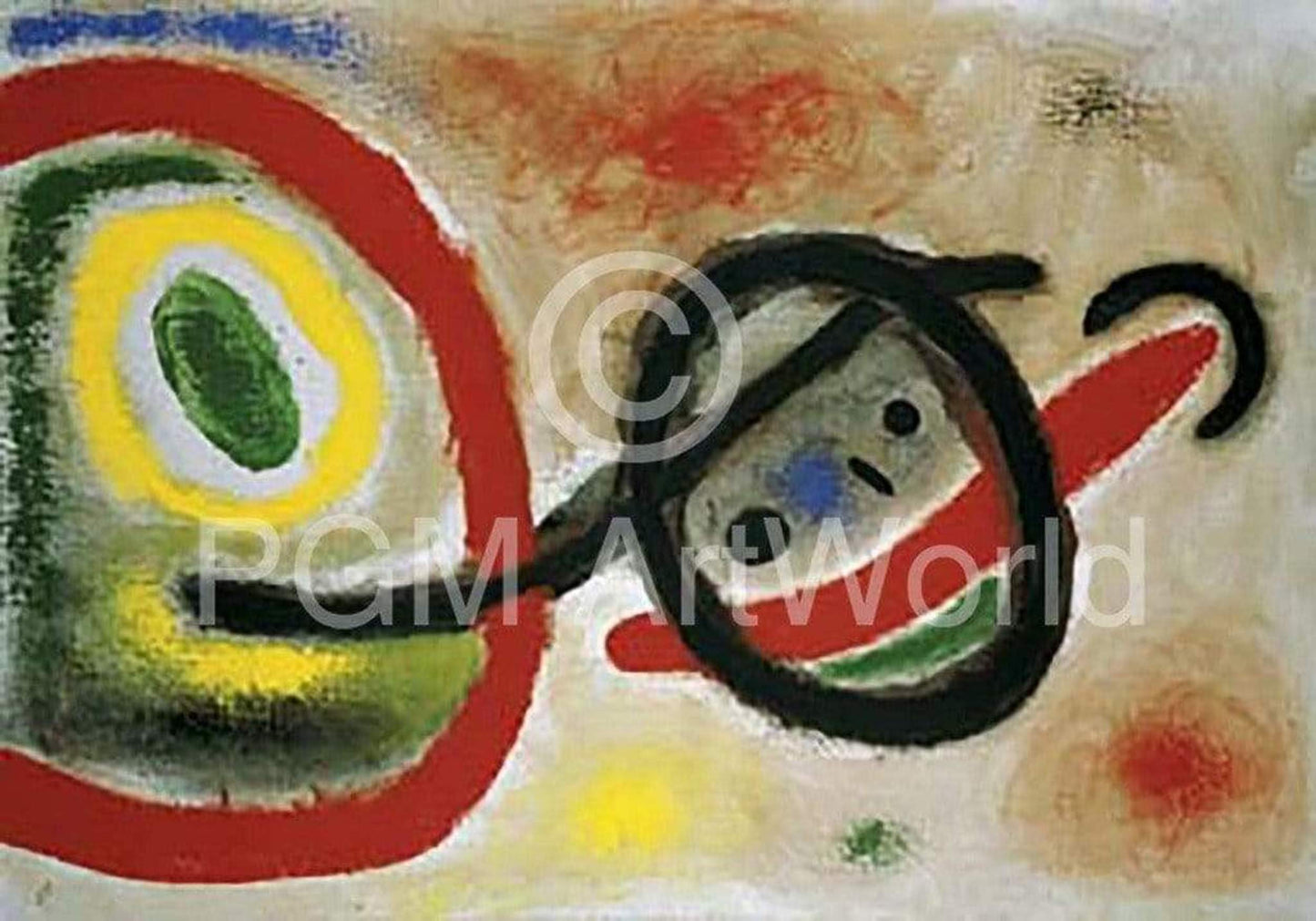 Art Print Joan Miro - Femme III 80x60cm