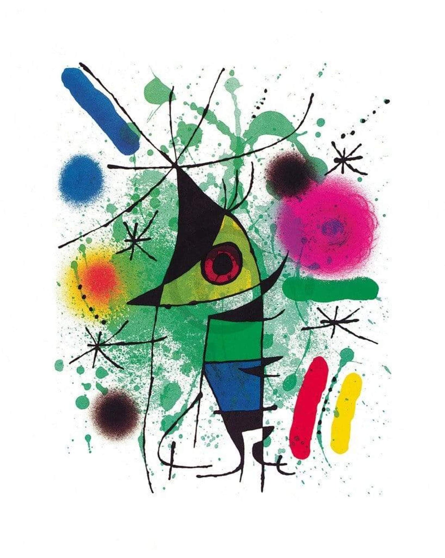 Art Print Joan Miro - The singing Fish 40x50cm