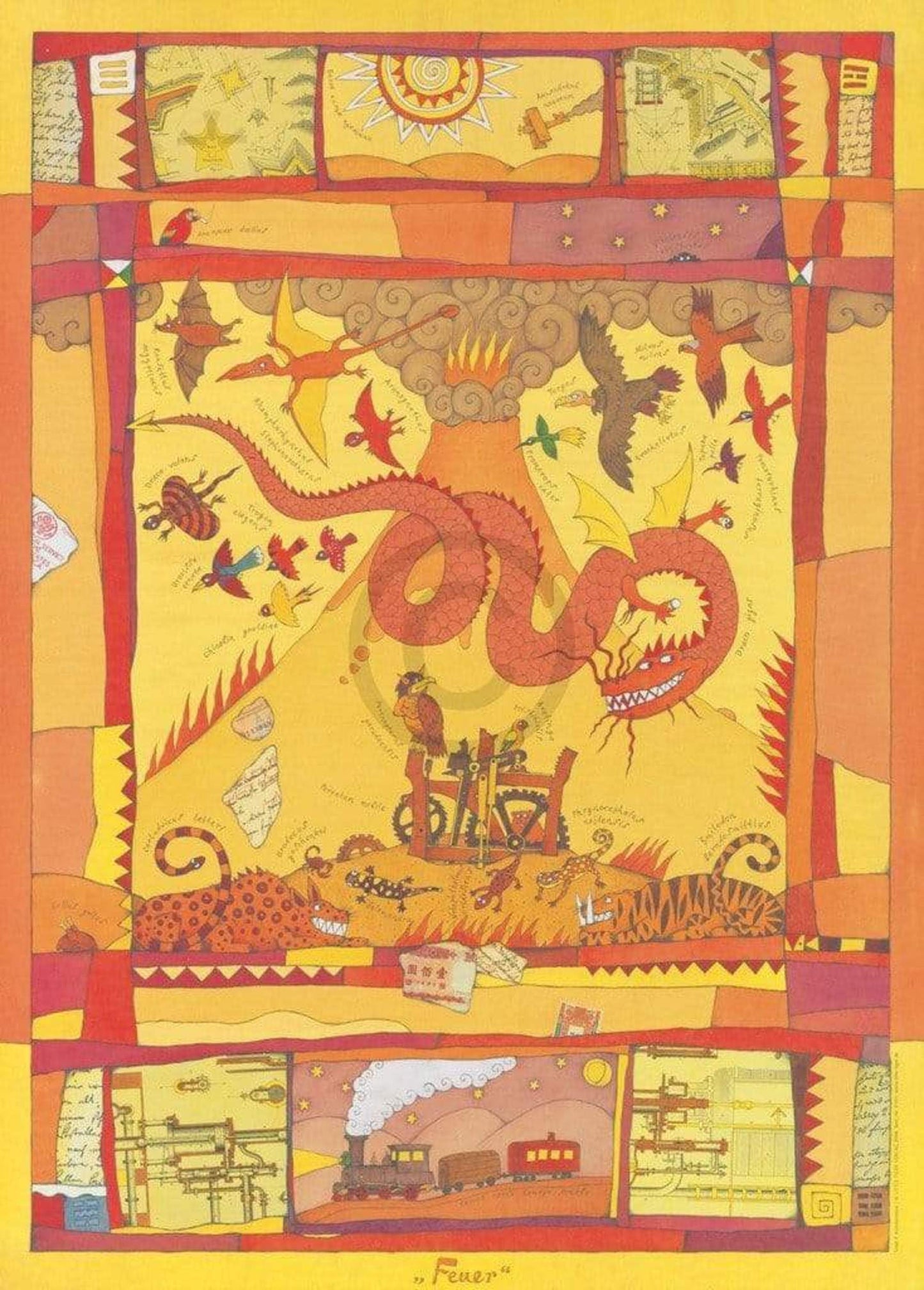 Art Print Vitali P. Konstantinov - Feuer 48x67cm