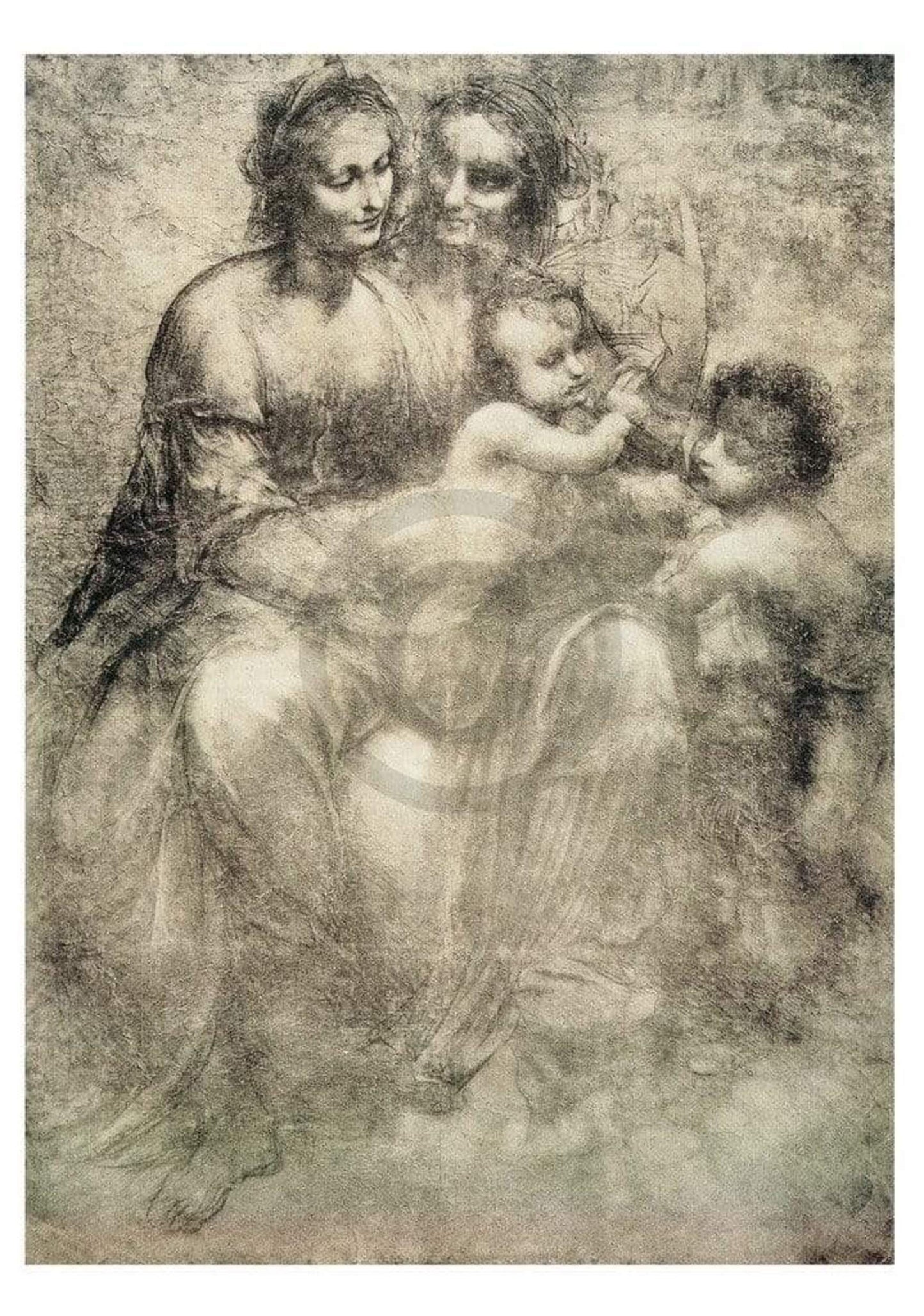 Art Print Leonardo Da Vinci - La vergine 35x50cm