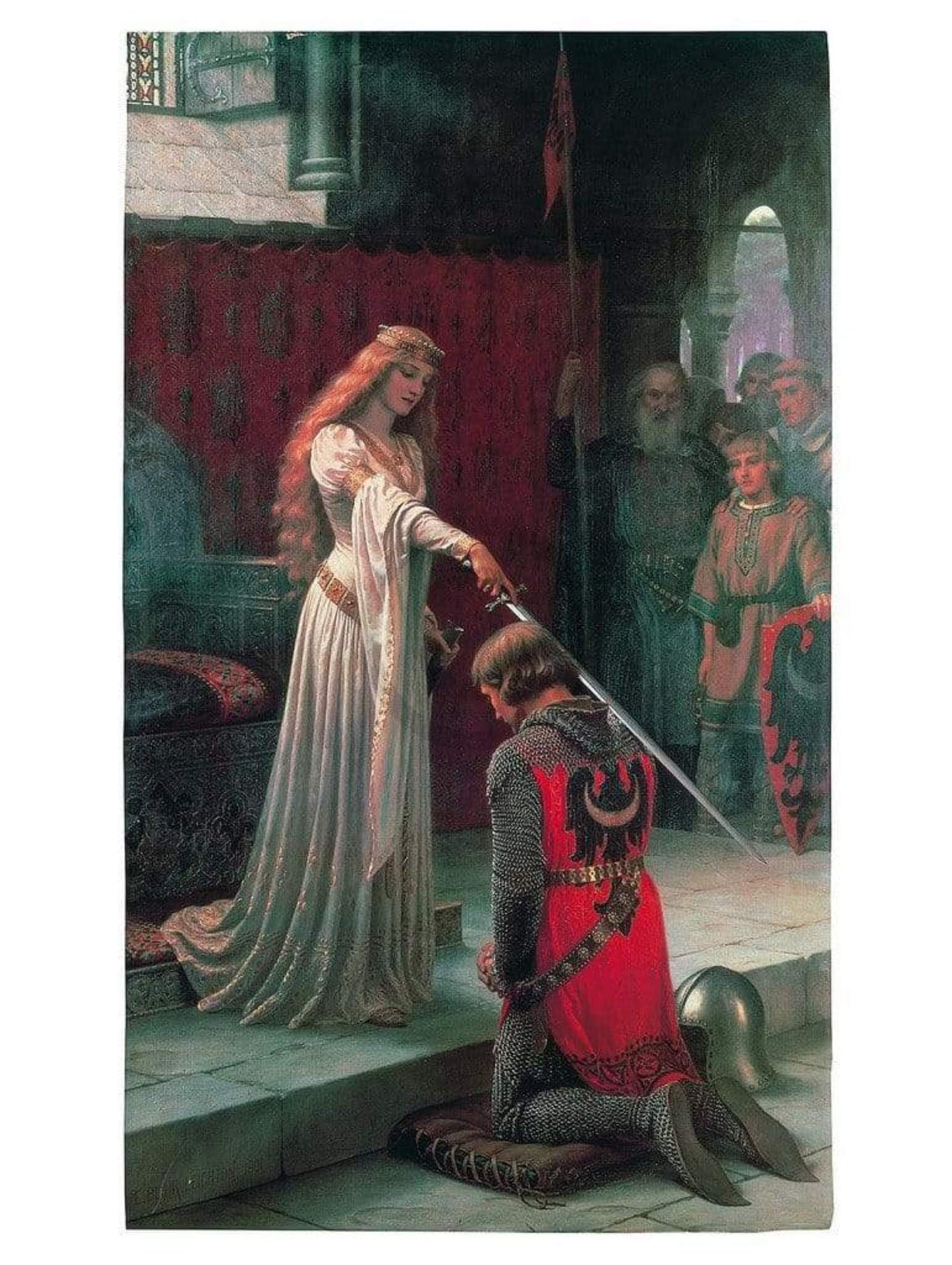 Art Print Edmund Blair Leighton - The Accolade, 1901 60x80cm