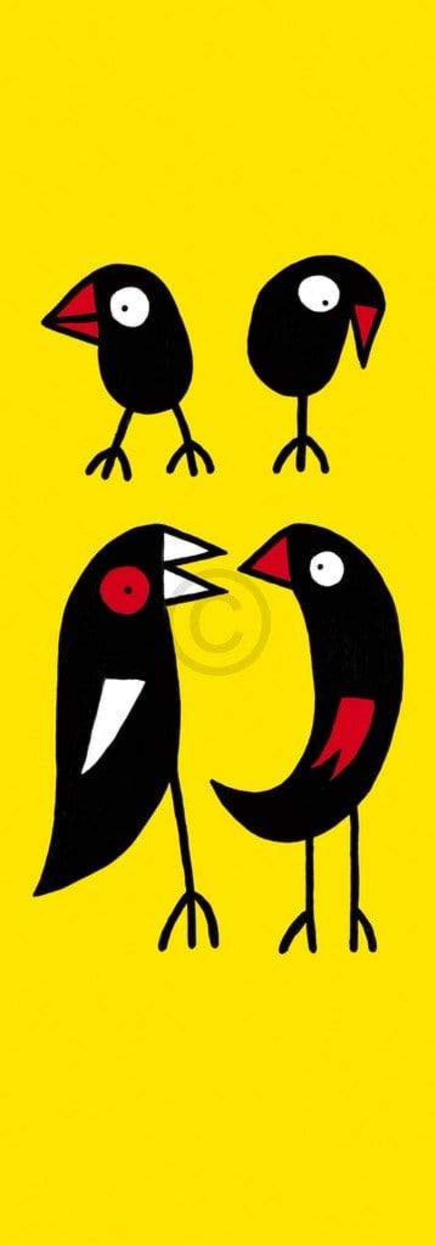 Art Print Birdman Hans Lan - Let's talk about it 35x100cm