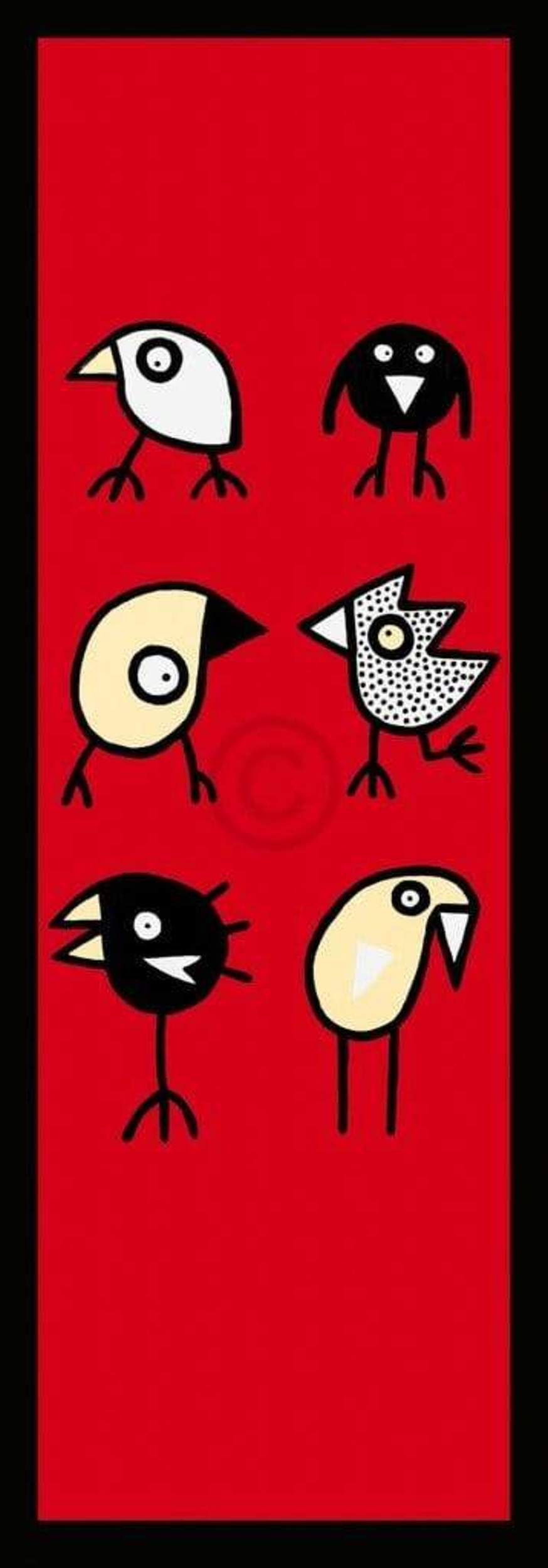 Art Print Birdman Hans Lan - Happy together 35x100cm