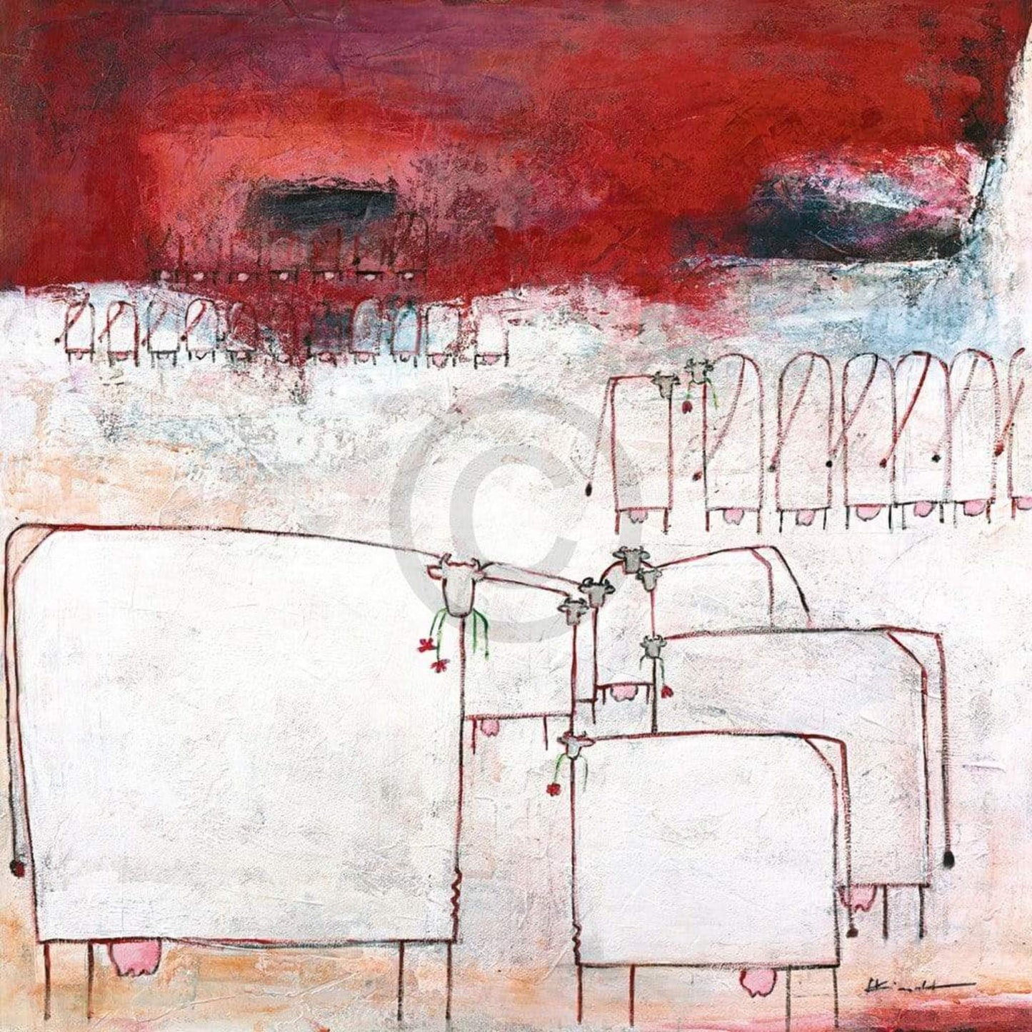 Art Print Marianne Kindt - Lunch 70x70cm
