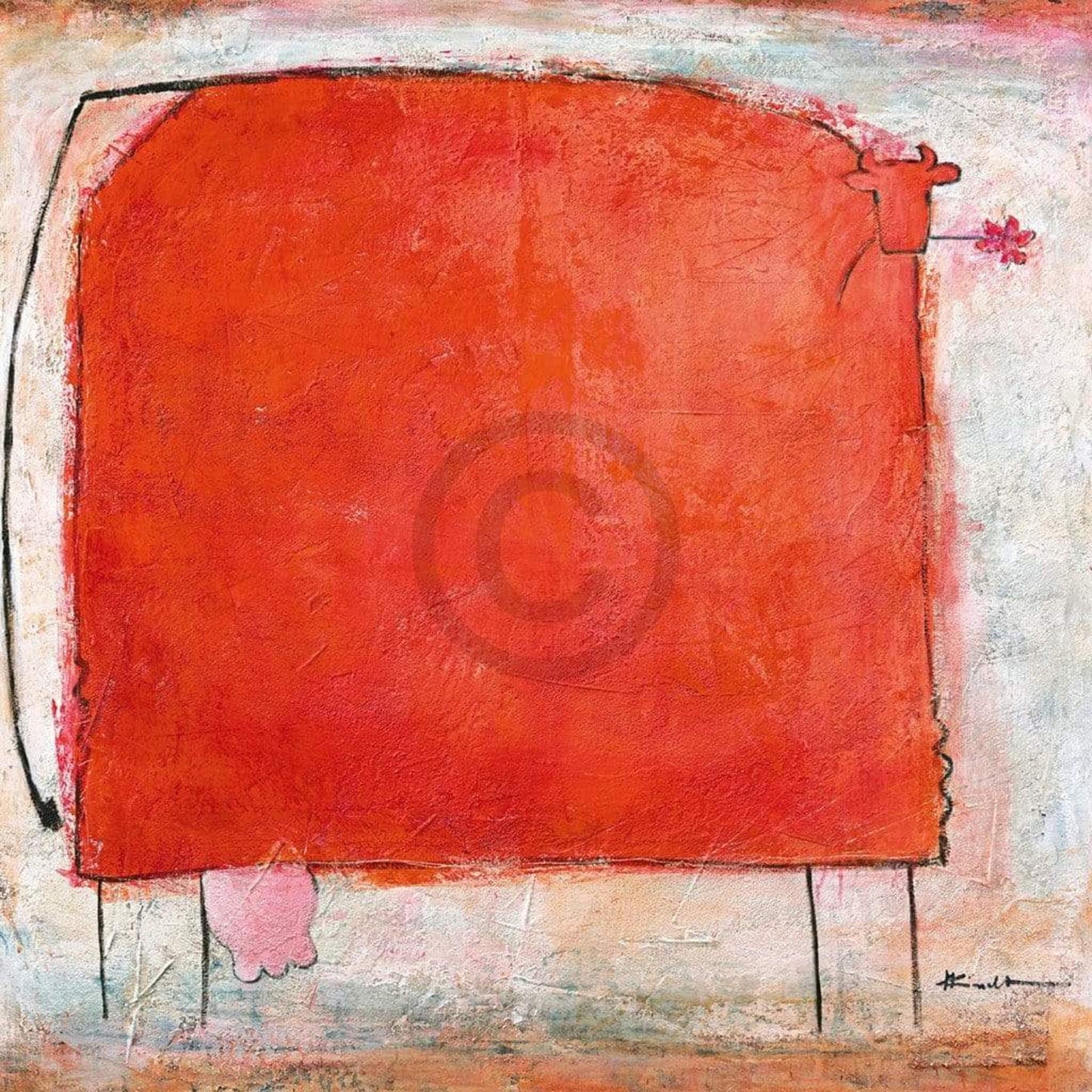 Art Print Marianne Kindt - Kuh Muh-Muh 70x70cm