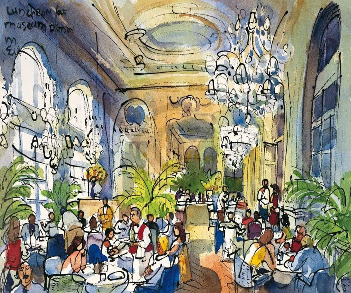 Art Print Michael Leu - Luncheon, Musée d'Orsay 60x50cm