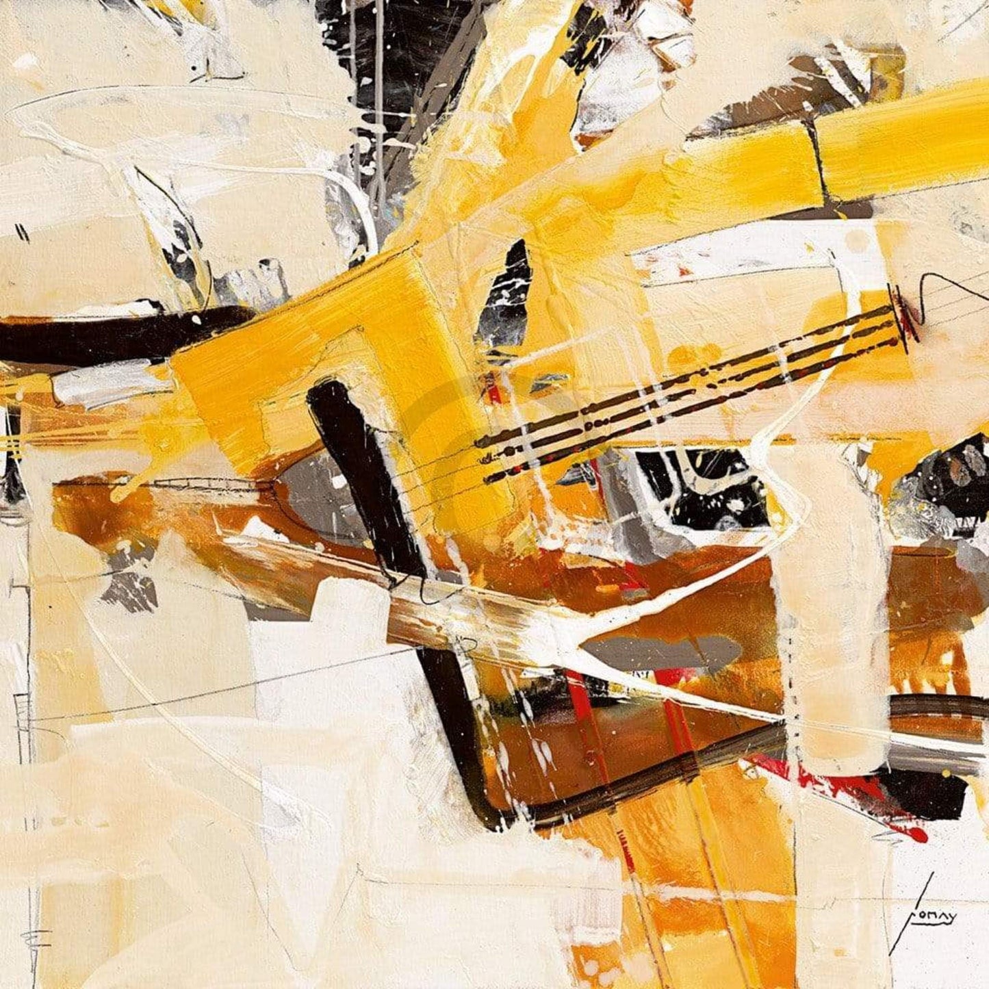 Art Print Norbert Mayer - Nachricht an die Sonne 70x70cm