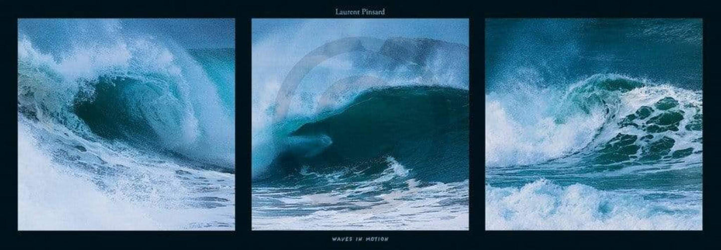 Art Print Laurent Pinsard - Waves in motion 95x33cm