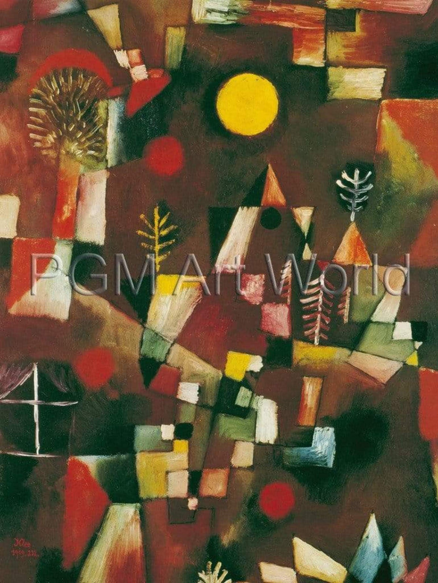 Art Print Paul Klee - Der Vollmond 60x80cm