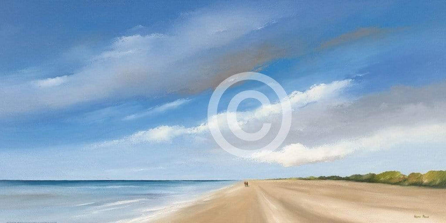Art Print Hans Paus - Along the Sea I 100x50cm