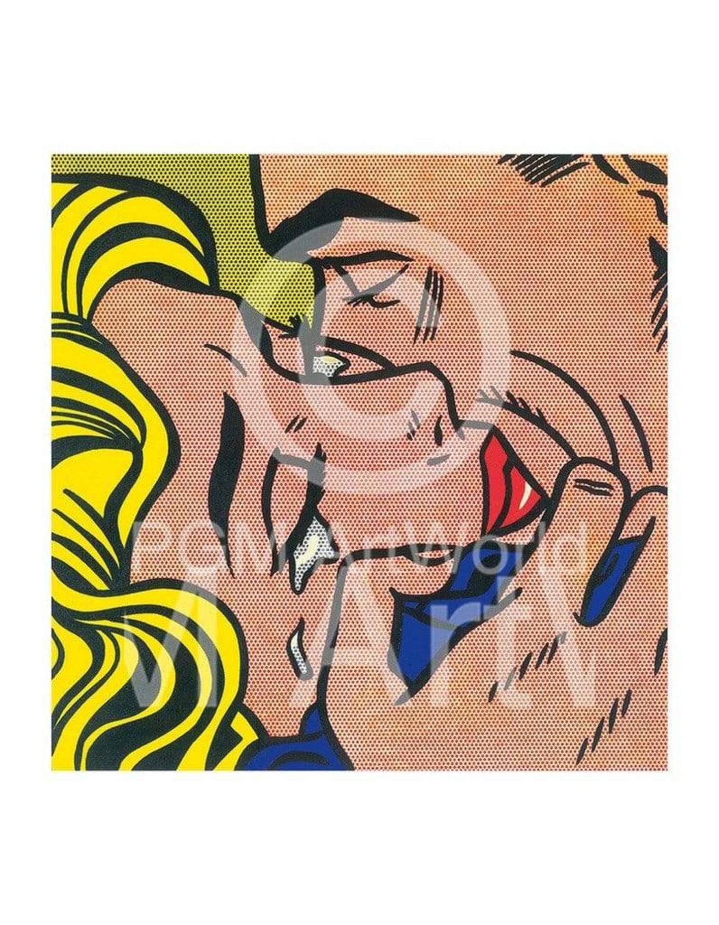 Art Print Roy Lichtenstein - Kiss V 35.5x28cm