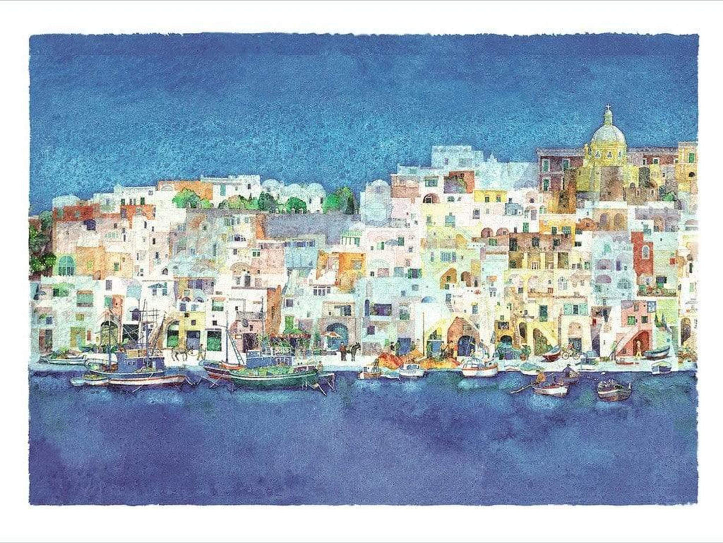 Art Print Ralf Westphal - Corricella, Insel Procida 40x30cm