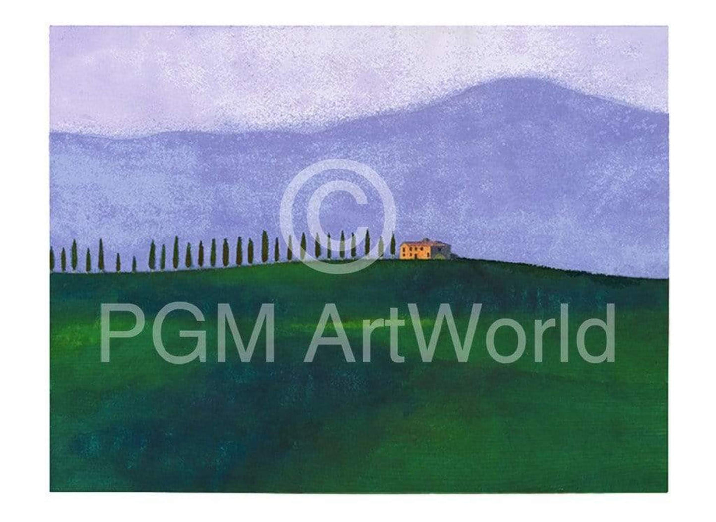 Art Print Ralf Westphal - Abendstimmung in der Toskana 40x30cm