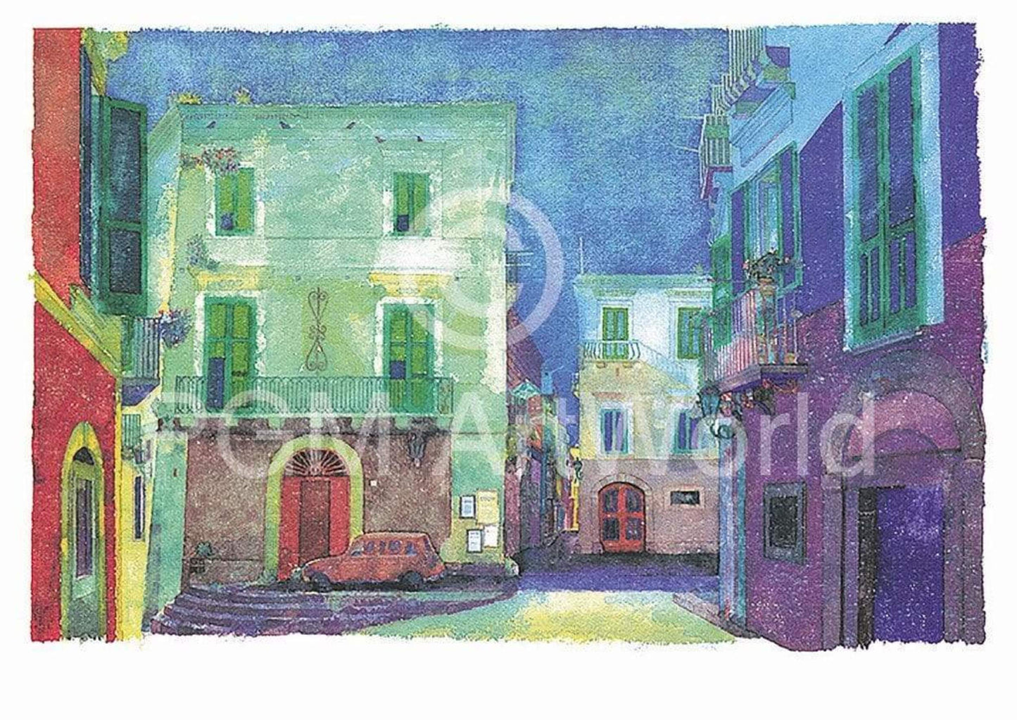Art Print Ralf Westphal - Via Palazzi-Trani / Apulien 90x70cm