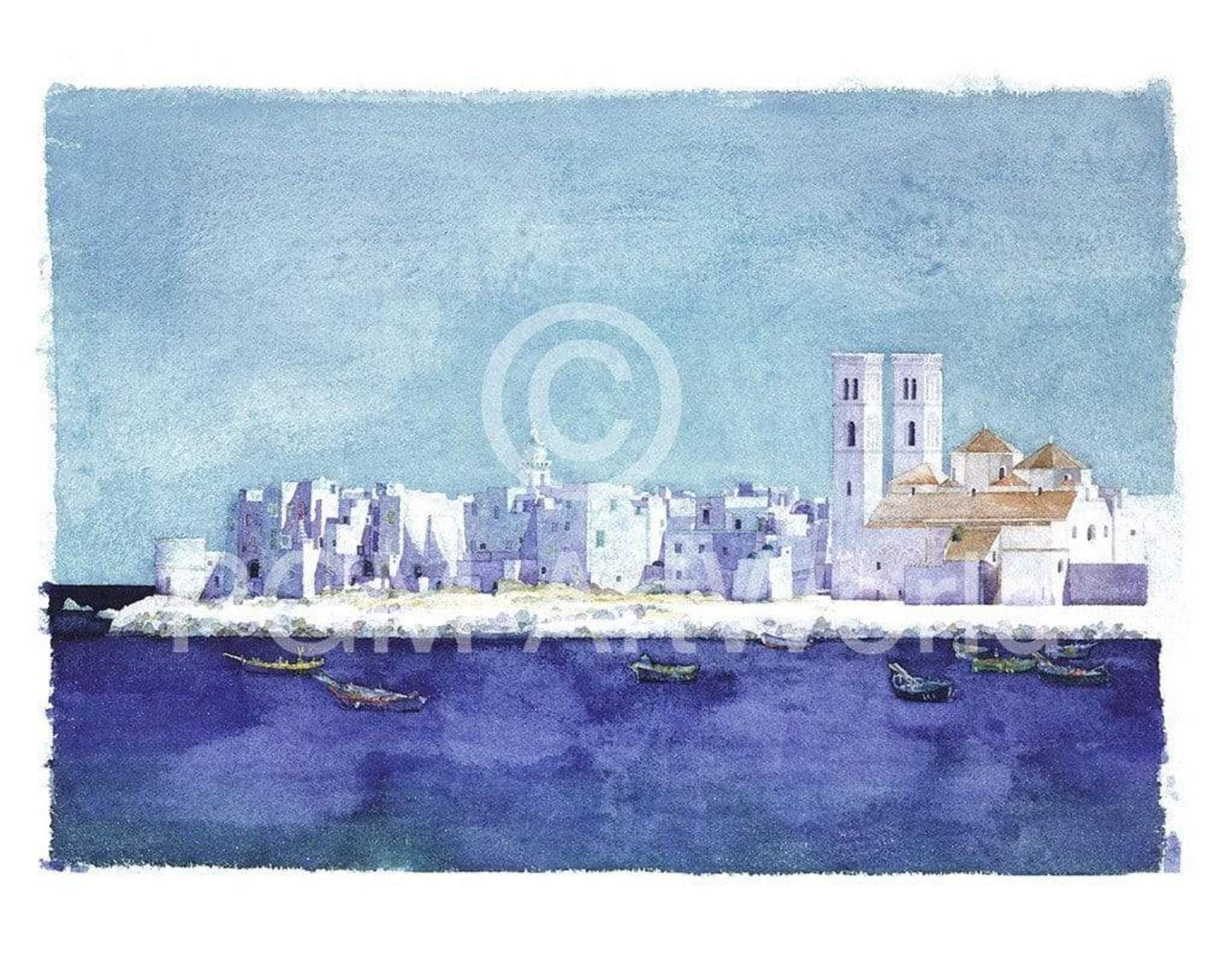 Art Print Ralf Westphal - Molfetta, Apulien 90x70cm