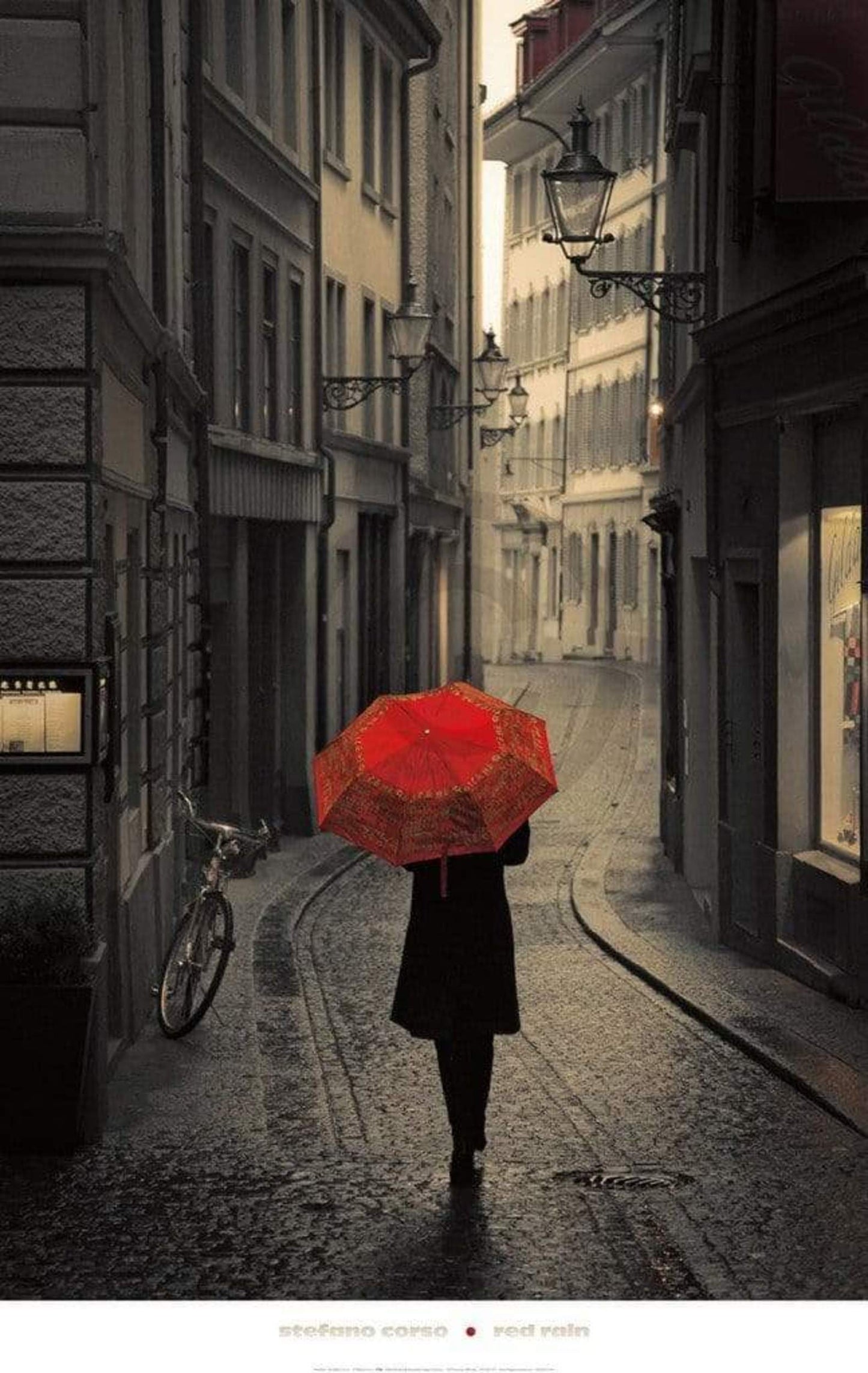 Art Print Stefano Corso - Red Rain 61x96cm
