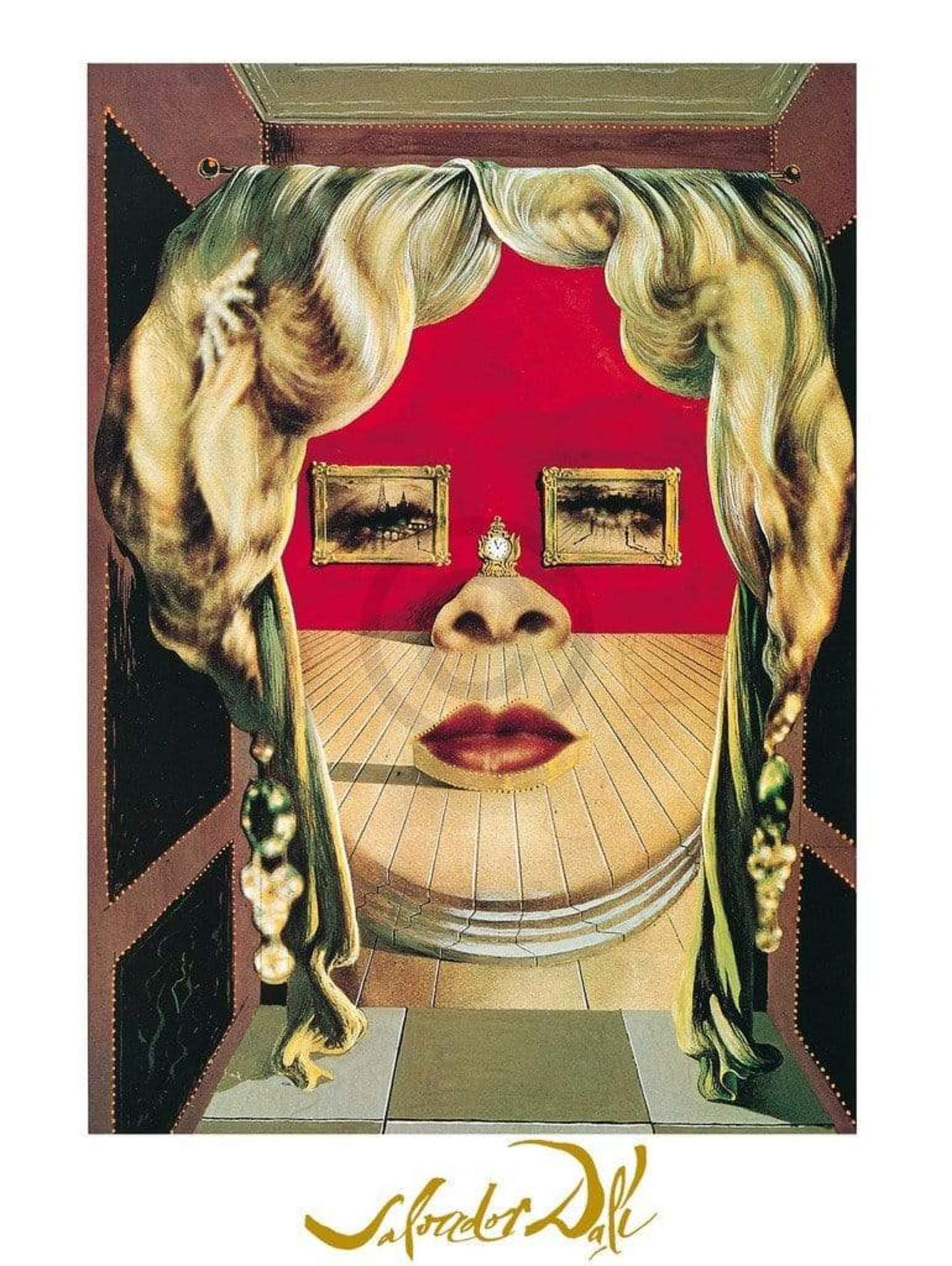 Art Print Salvador Dali - Il volto di Mae West 60x80cm