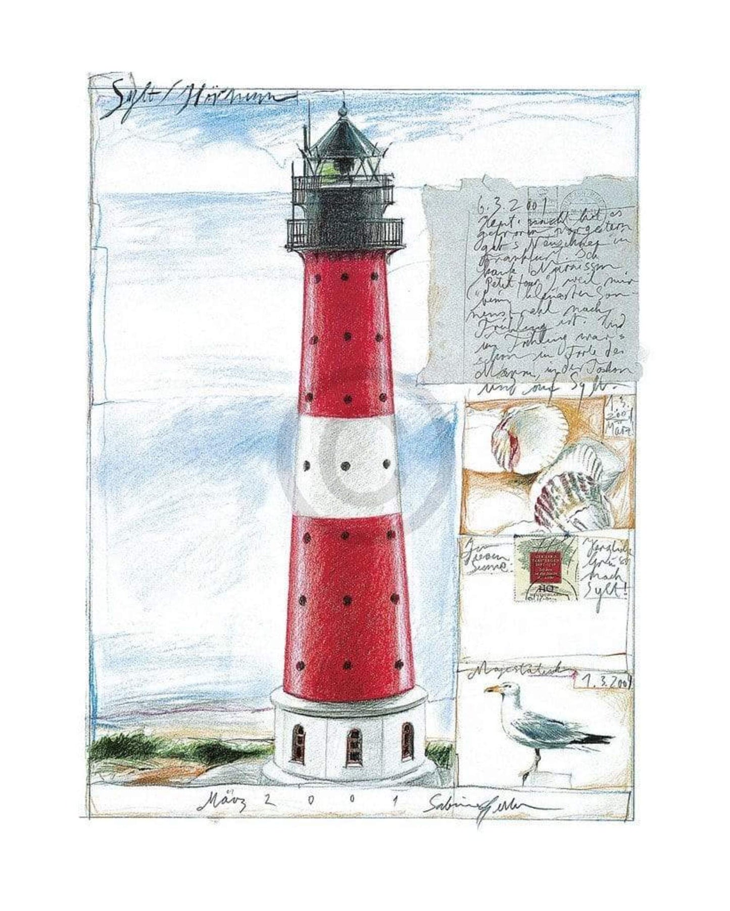 Art Print Sabine Gerke - Sylt / Hörnum 40x50cm