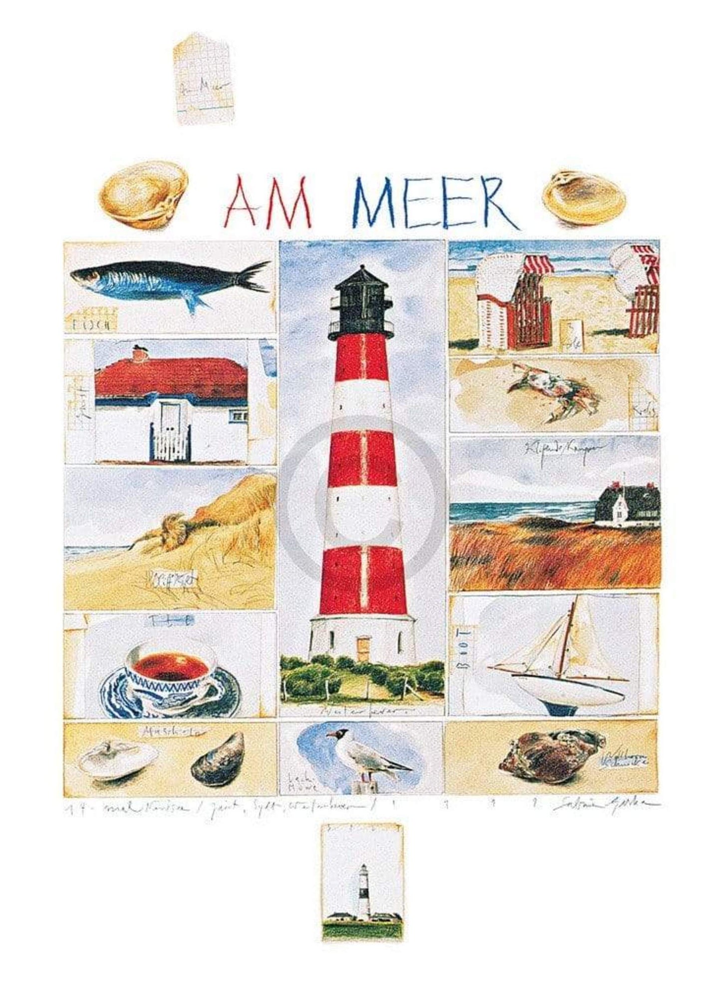 Art Print Sabine Gerke - Nordsee 50x70cm