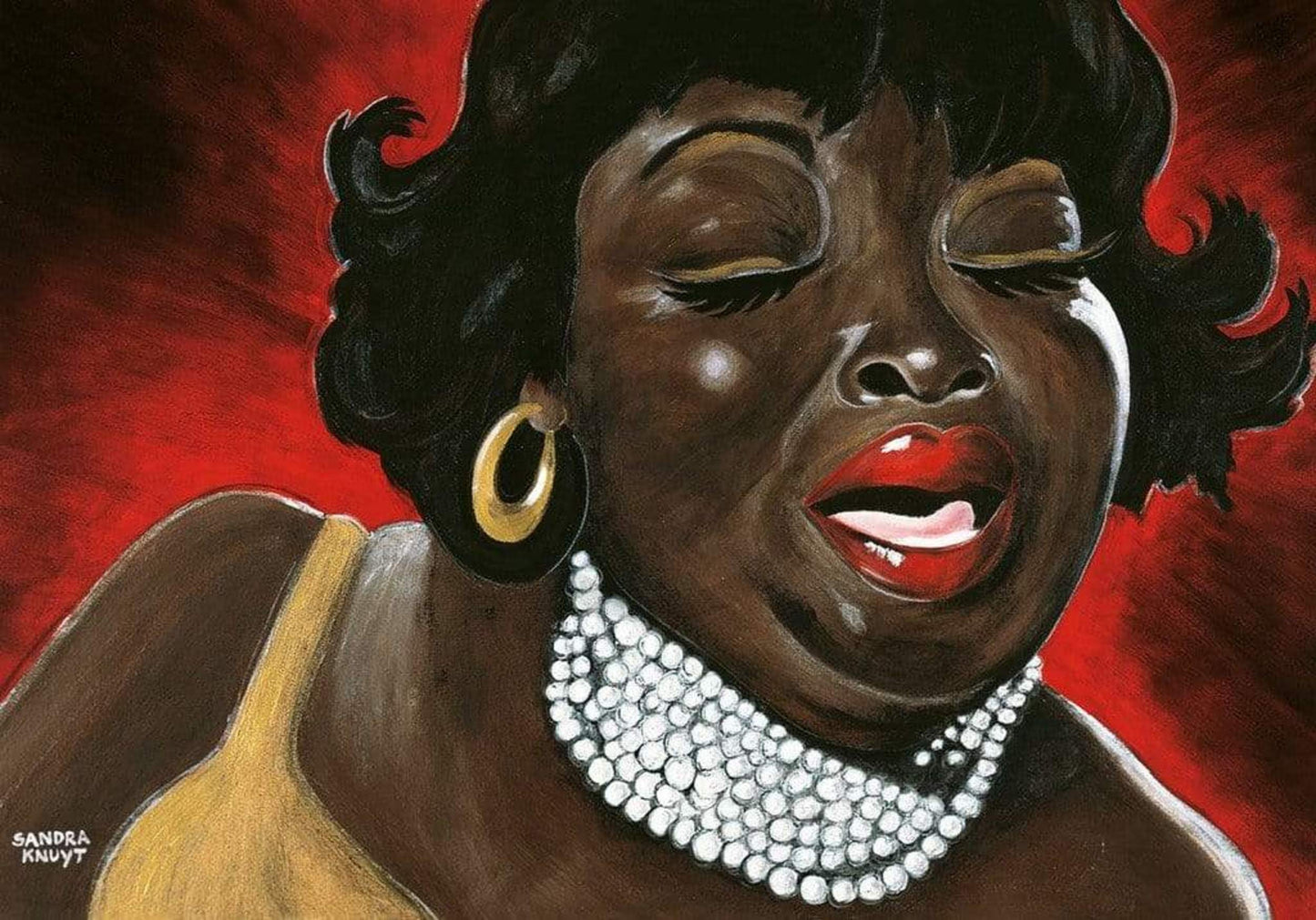 Art Print Sandra Knuyt - Mama's Blues 100x70cm