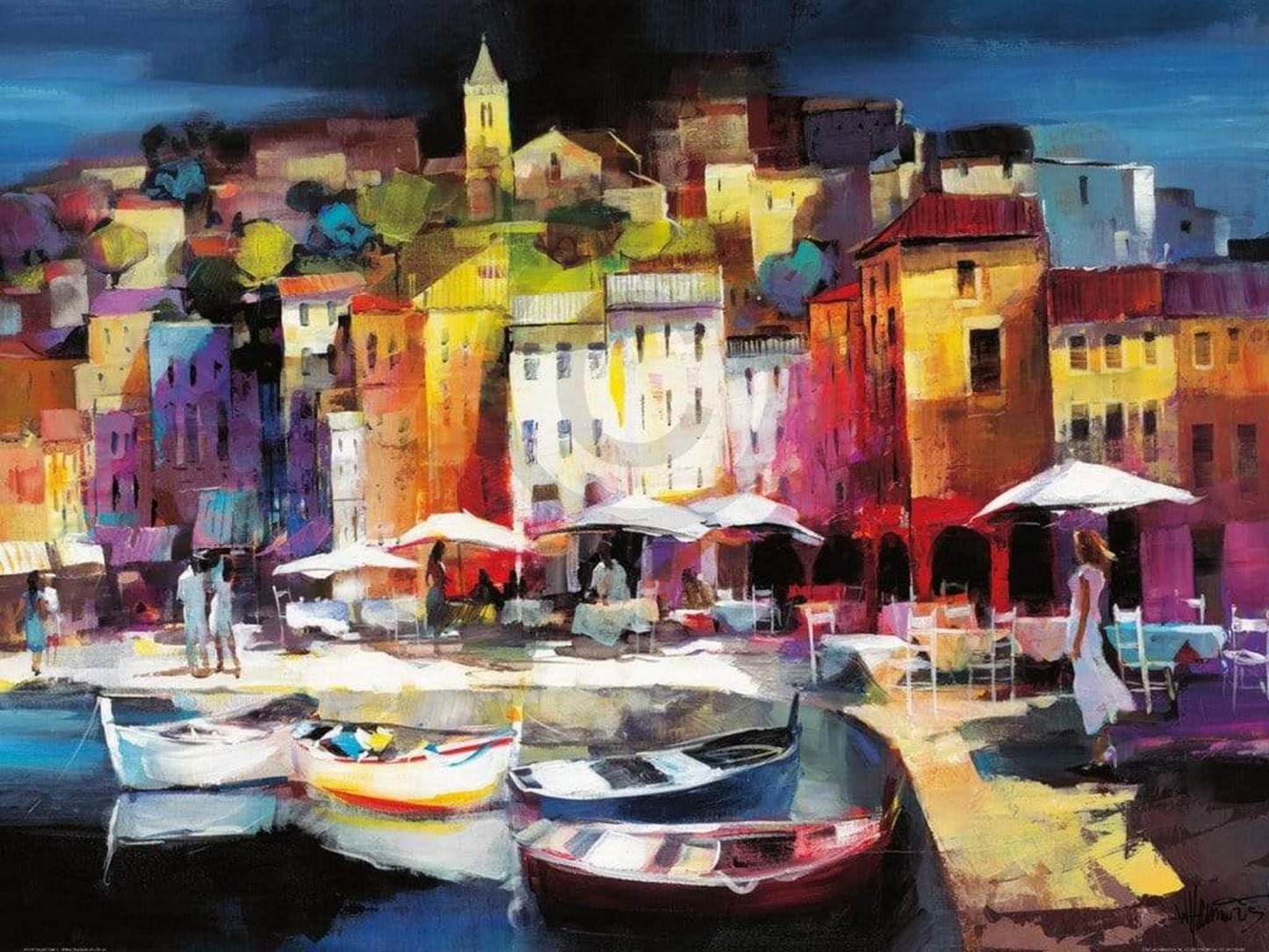 Art Print Willem Haenraets - Seaport Town II 80x60cm