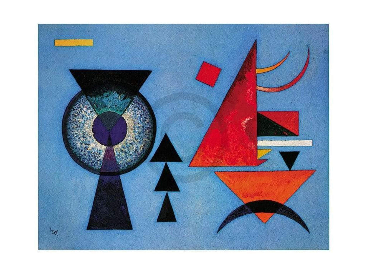 Art Print Wassily Kandinsky - Weiches Hart 80x60cm