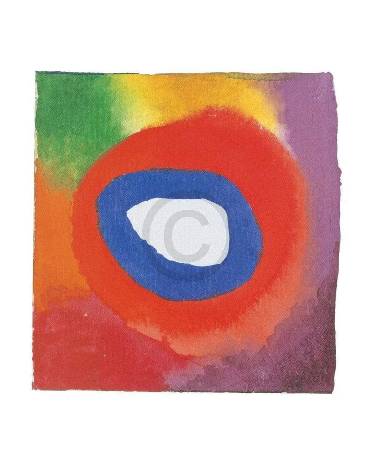 Art Print Wassily Kandinsky - Colour studies with technical - 40x50cm