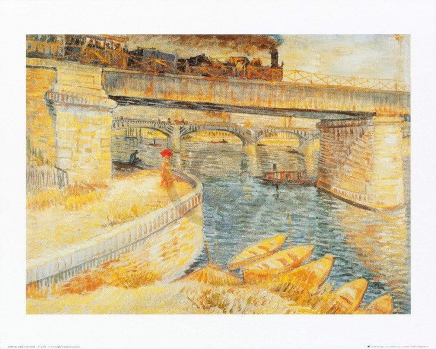 Art Print Vincent Van Gogh - Il ponte di Asnieres 50x40cm