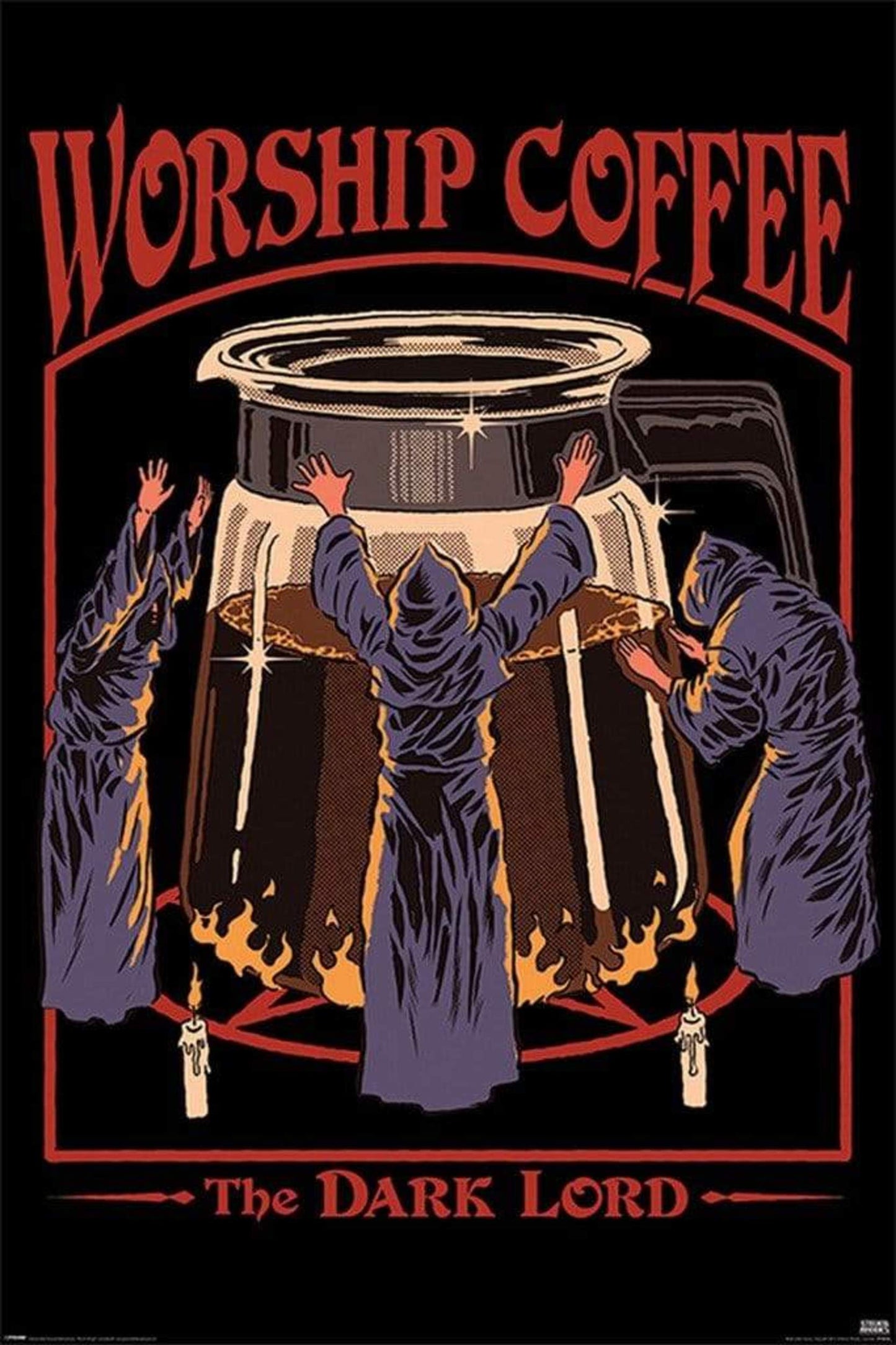 Poster Steven Rhodes Worship Coffee 61x91,5cm