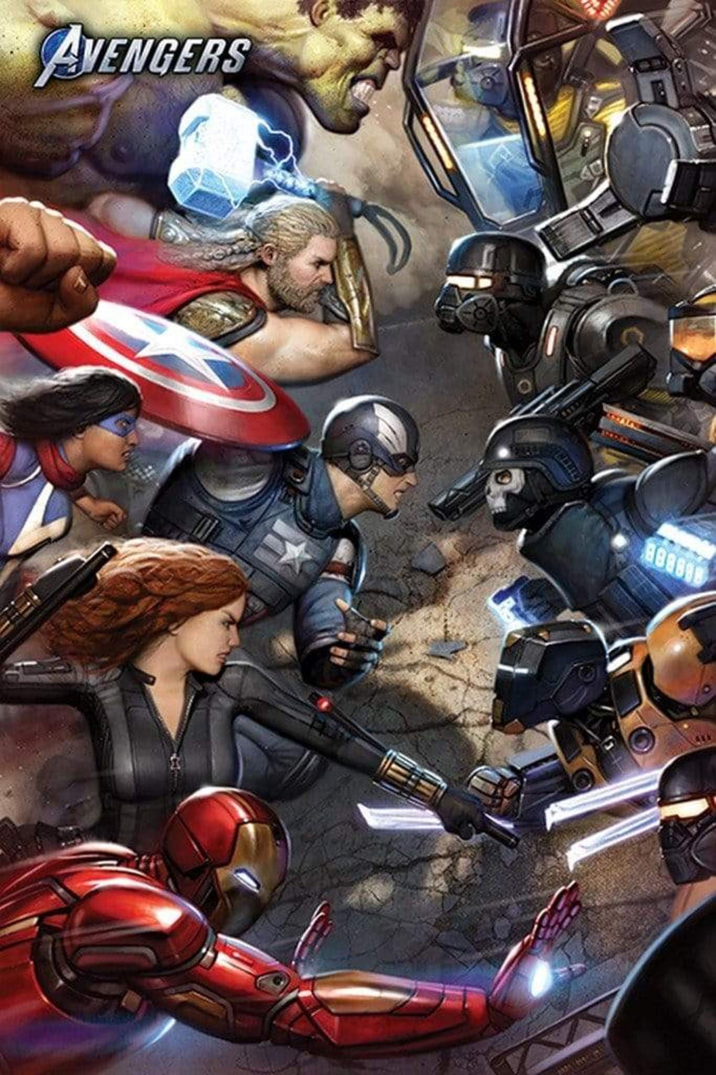 Poster Avengers Gamerverse Face Off 61x91,5cm