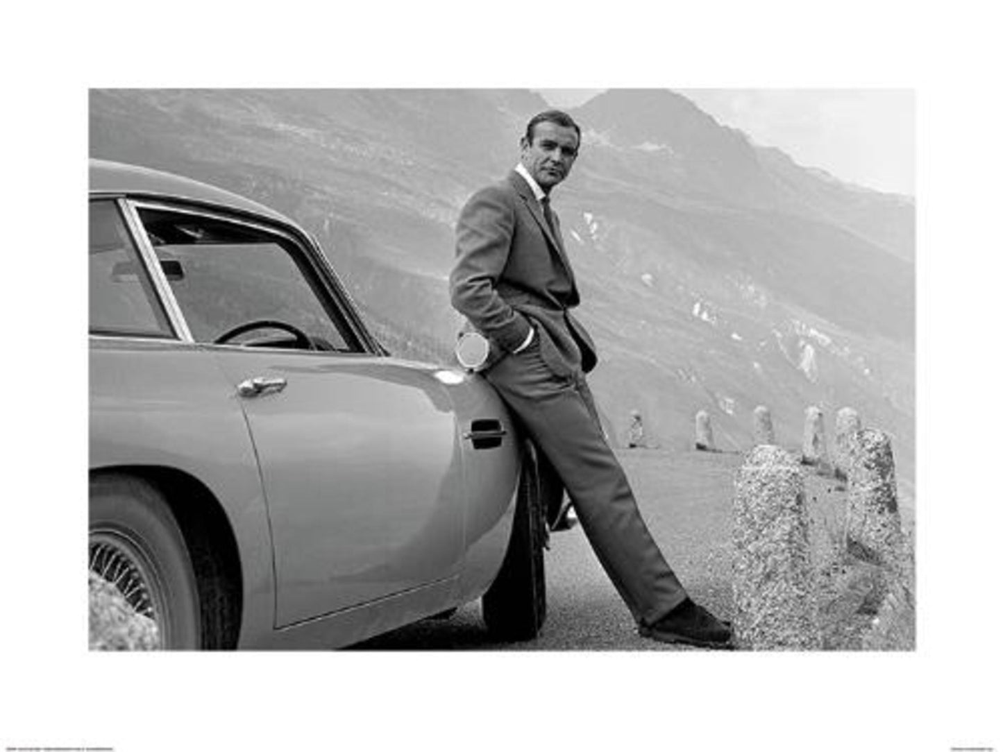 Art Print James Bond Aston Martin 80x60m