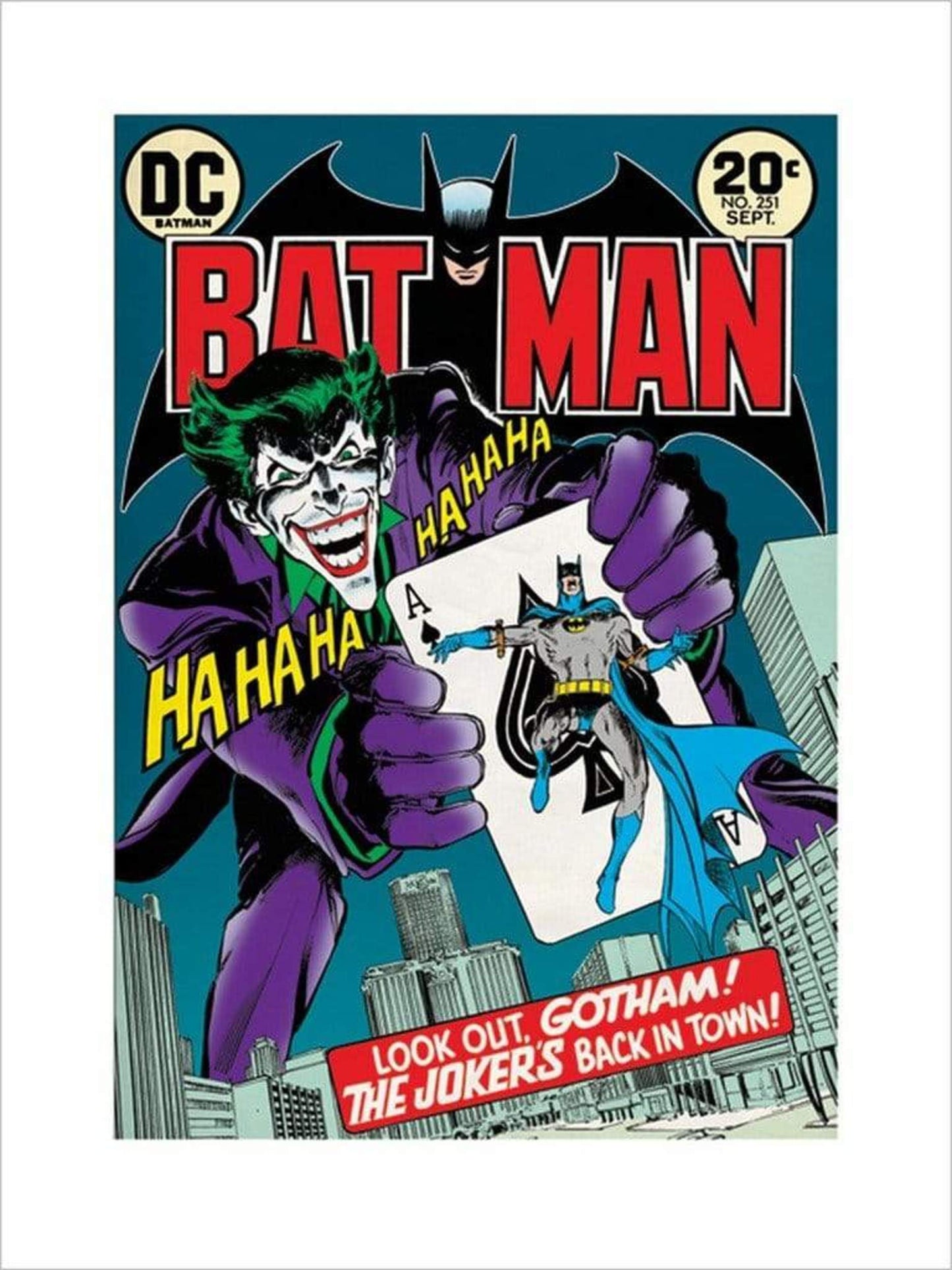 Art Print Joker Back in Town 60x80cm